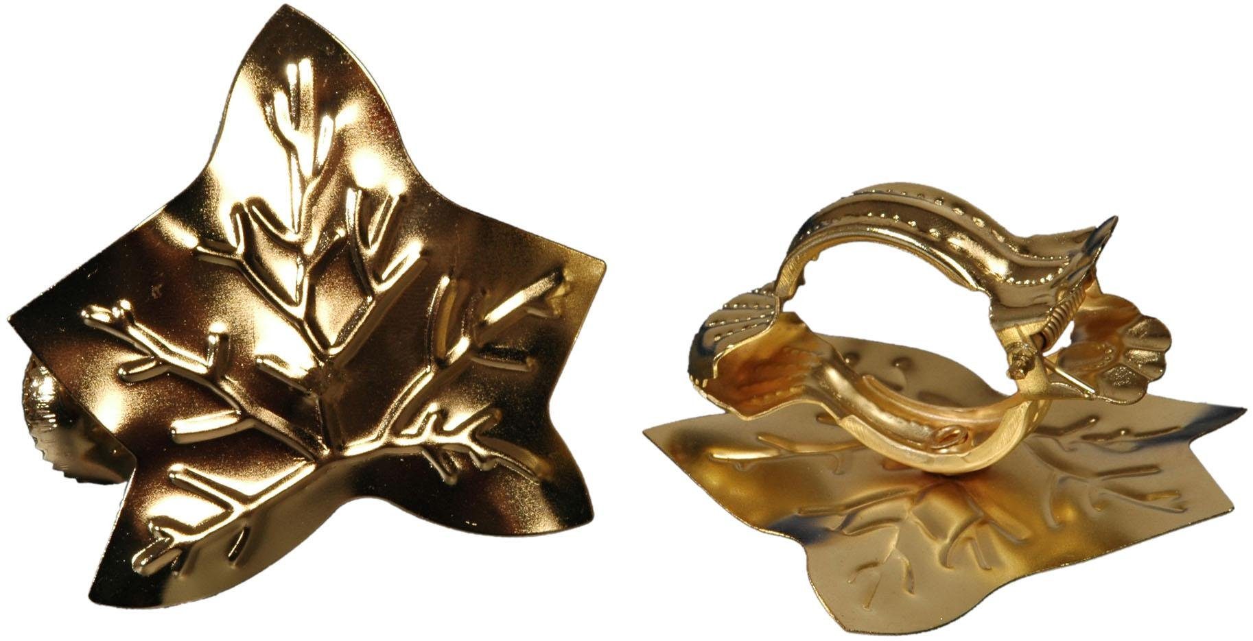 Liedeco Dekoklammer Blatt, Gardinen, Vorhänge, (Packung, günstig online kaufen