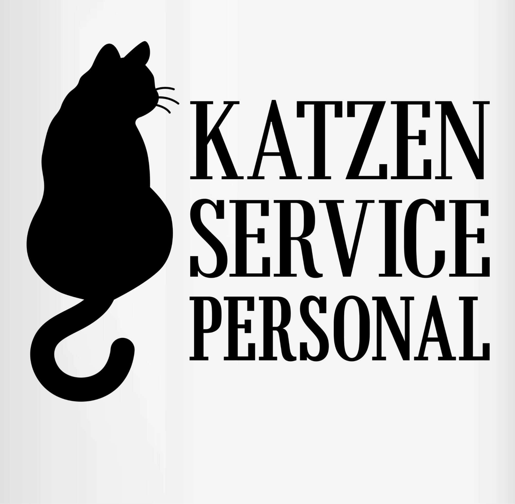 Katzen 2 Statement Hellgrün Tasse Servicepersonal Keramik, Shirtracer Sprüche schwarz,