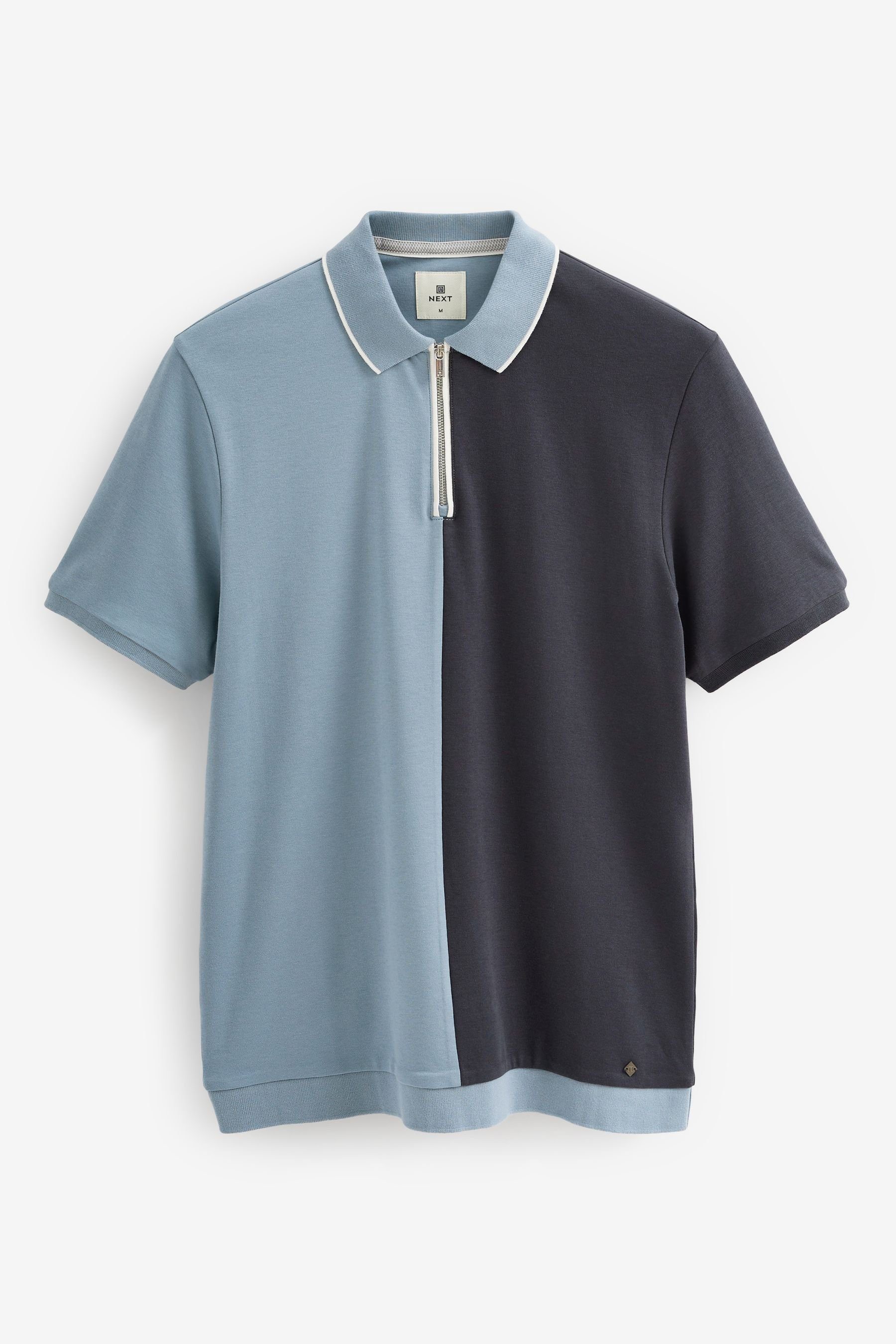 Blue in Next Poloshirt (1-tlg) Polohemd Blockfarben