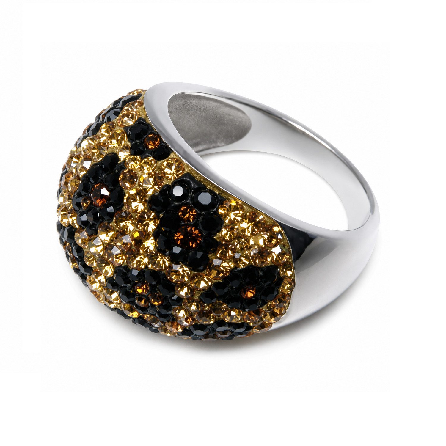 Kingka Fingerring Glamour, Damen Ring Leopard mit Zirkonia, Schmuck Geschenk, Damen Schmuck, perfekte Geschenkidee zu Geburtstag, Weihnachten