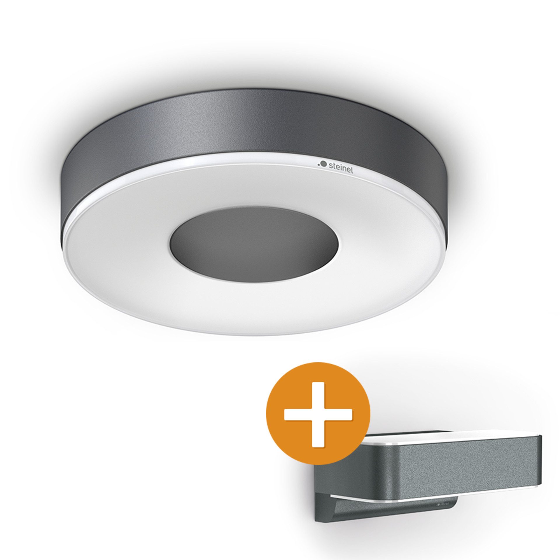 steinel Smarte LED-Leuchte Welcome Home Bundle, LED fest integriert, Warmweiß, LED Sensor Innenleuchte RS 200 SC & Außenleuchte L810 SC