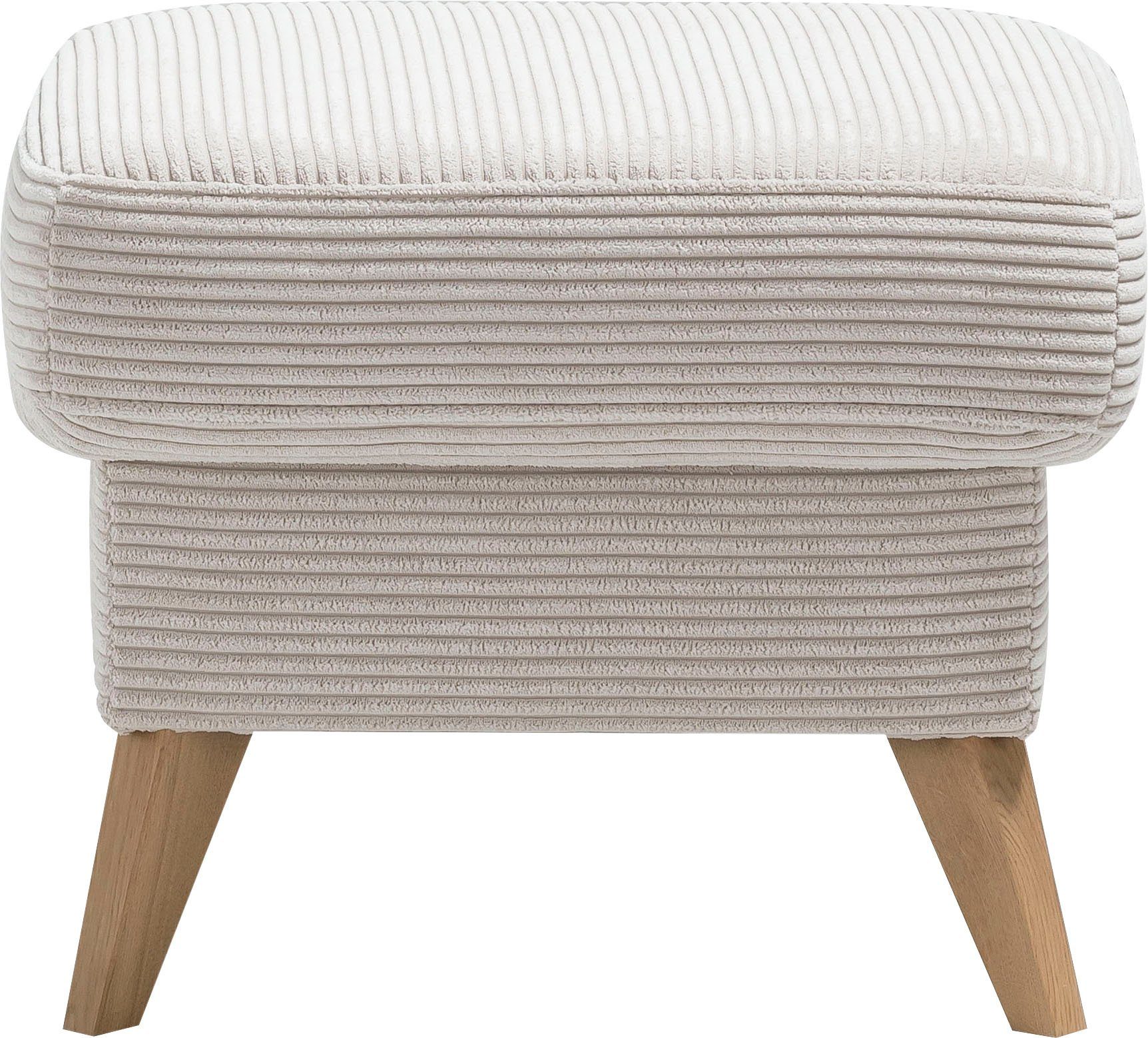 exxpo - sofa fashion Hocker Samso, kompakte und bequeme Sitzgelegenheit in aktuellem Cord Bezug