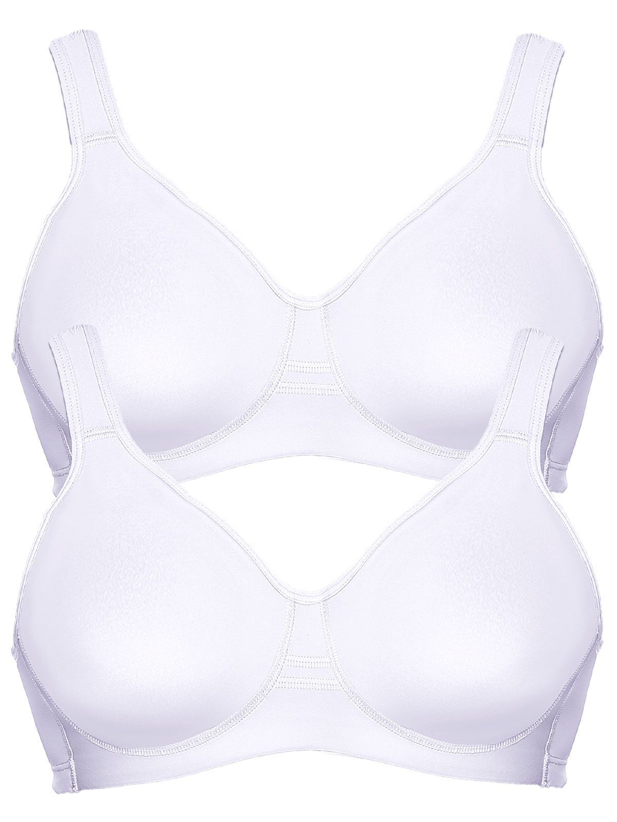 Viania Sport-BH 2er Pack Sport BH Workout (Spar-Set, 2-tlg) nahtlos günstig online kaufen