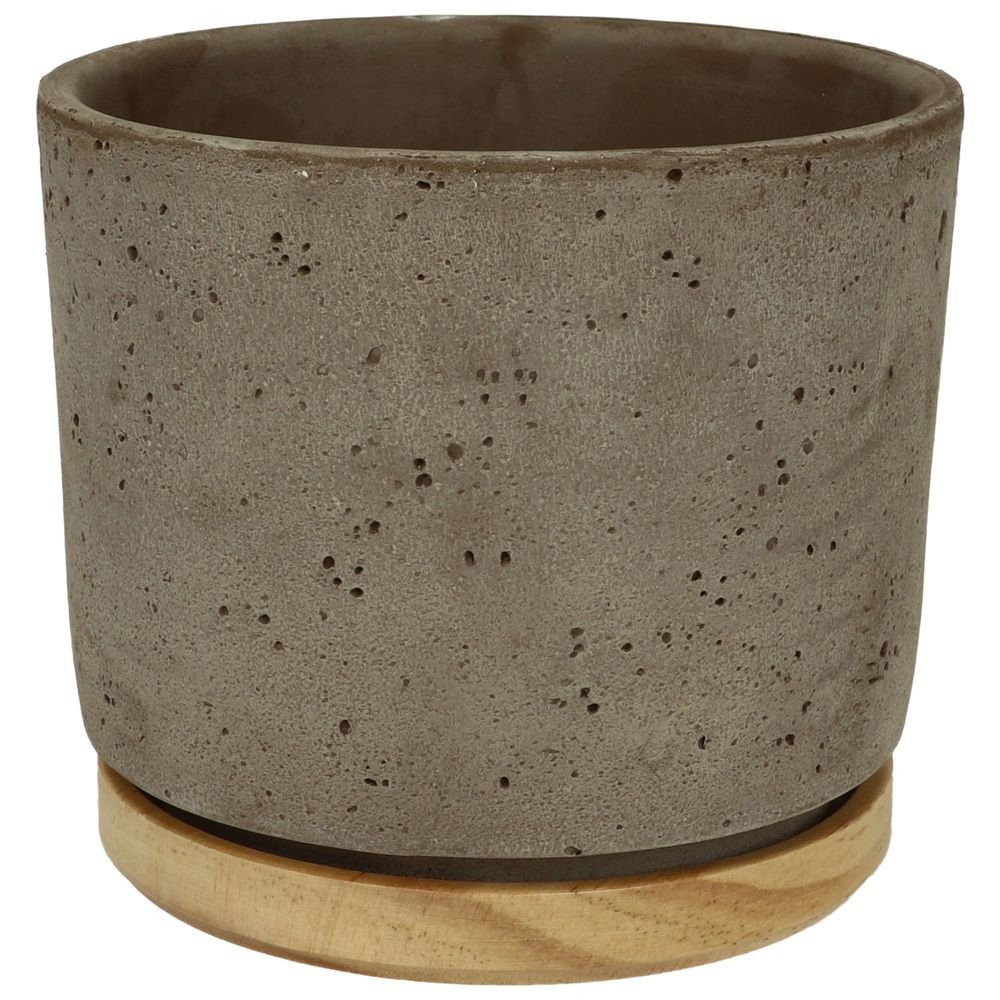 Heimwerkercenter Übertopf SK - Soendgen Keramikübertopf Serie Paros DELUX ø14 cm, sandgrau