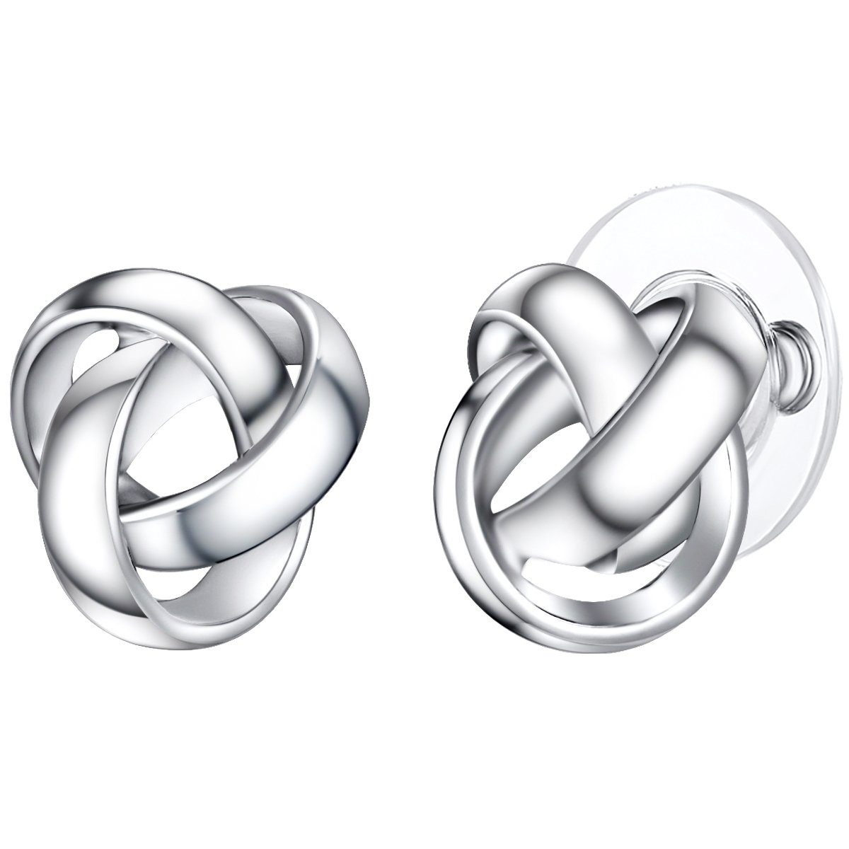 Lulu & Jane Paar Ohrstecker Knoten silber, mit Knoten