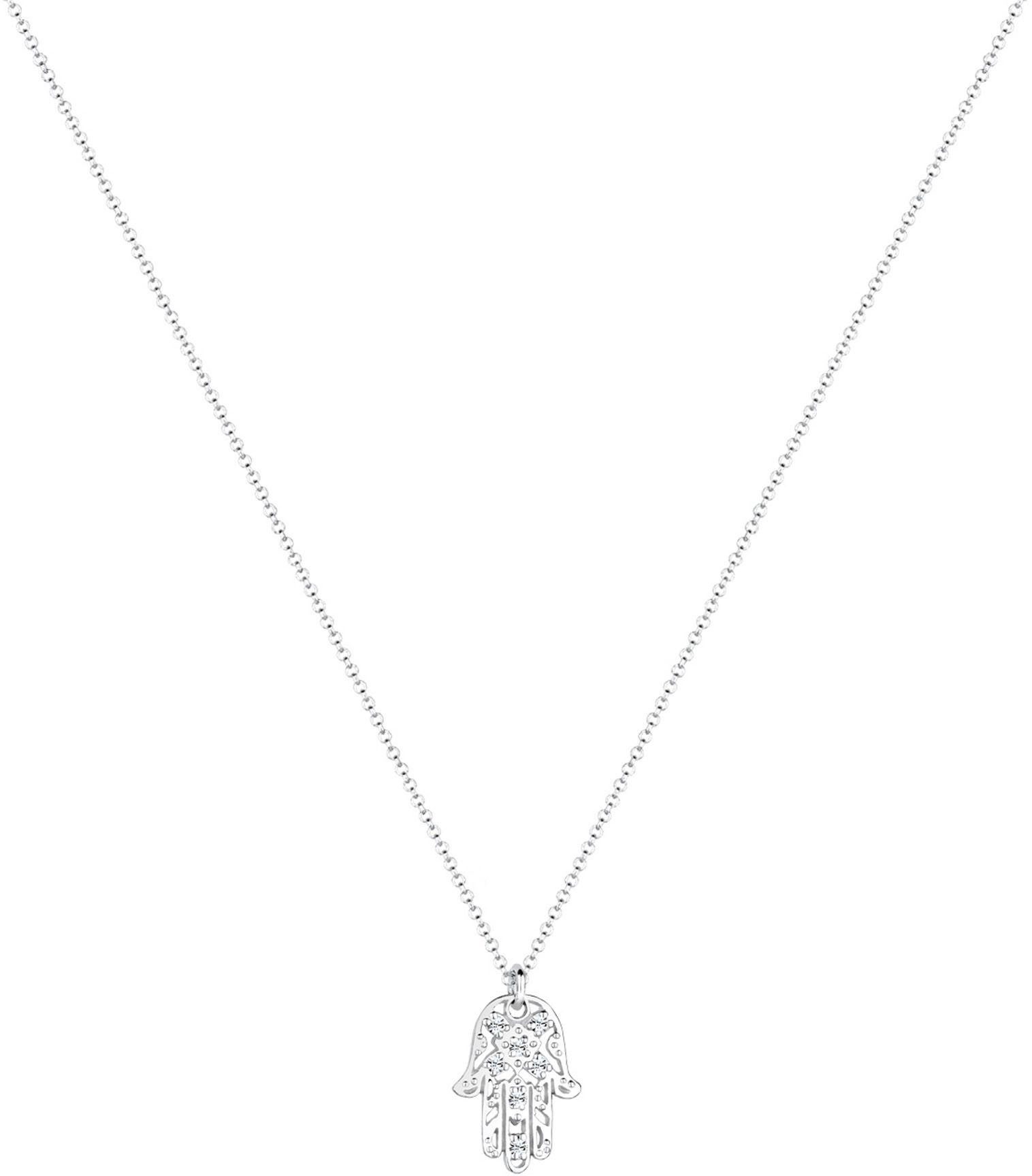 Elli Kette mit Anhänger Schmuck Geschenk Silber 925 Hamsa Hand, mit Glasste günstig online kaufen