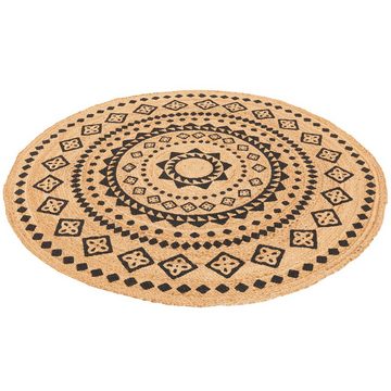 Sisalteppich Naturfaser Teppich Jute Salsa Ethno Rund, Pergamon, Rund, Höhe: 8 mm