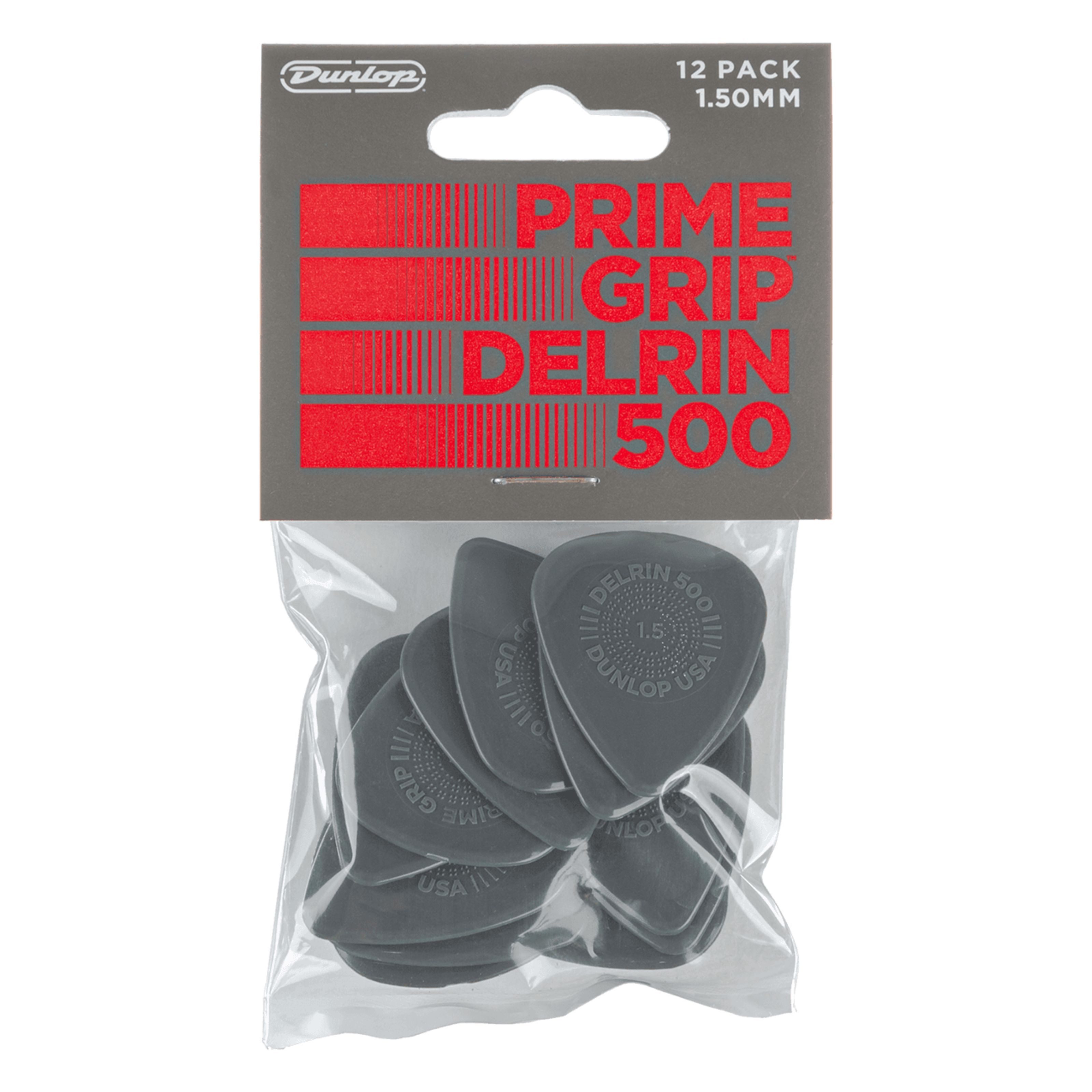 Dunlop Plektrum, 450P1.50 Delrin 500 Prime Grip Picks 1,50 mm - Медиаторы Set