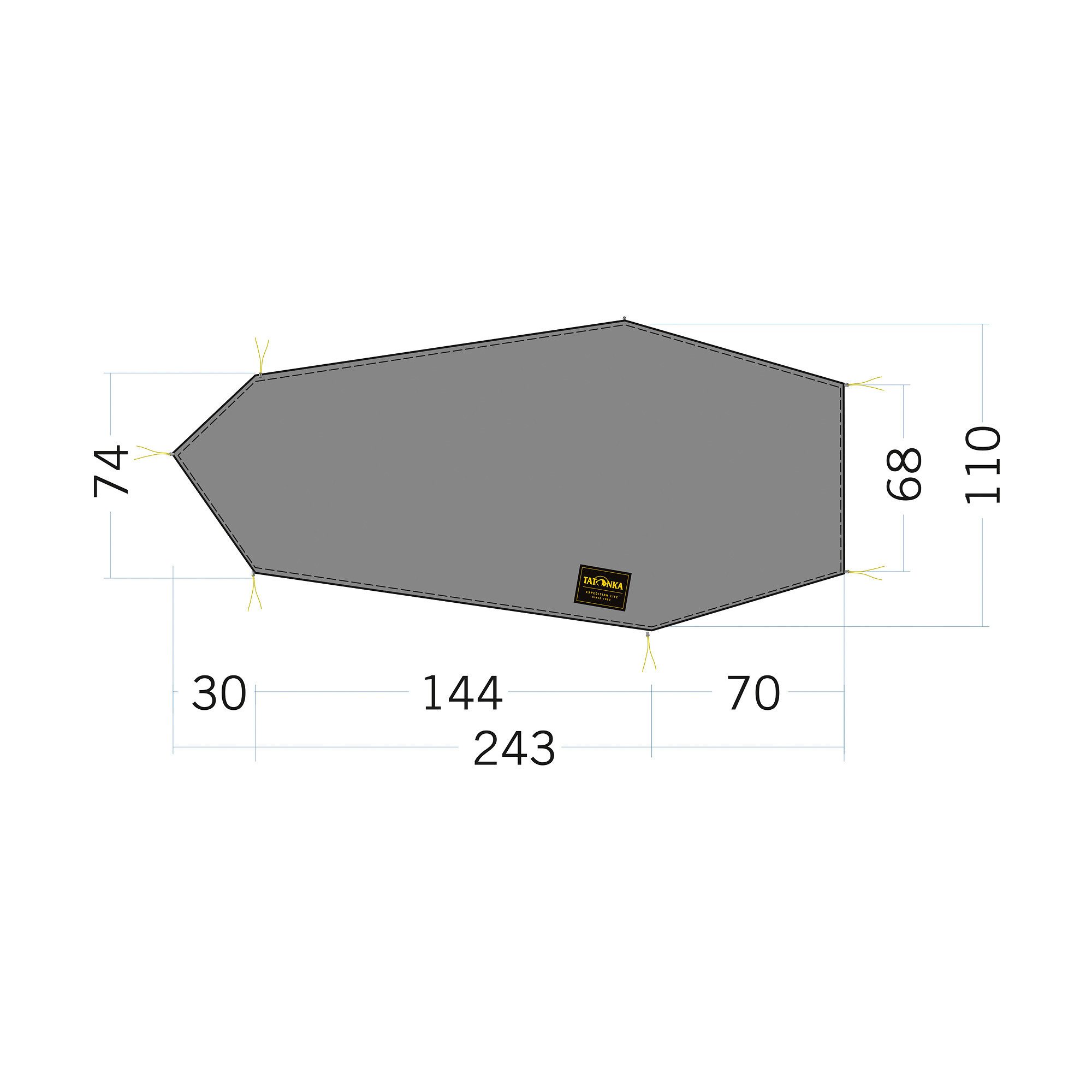 TATONKA® Zeltunterlage Floor Sheet LT Kyrkja Zeltunterlage
