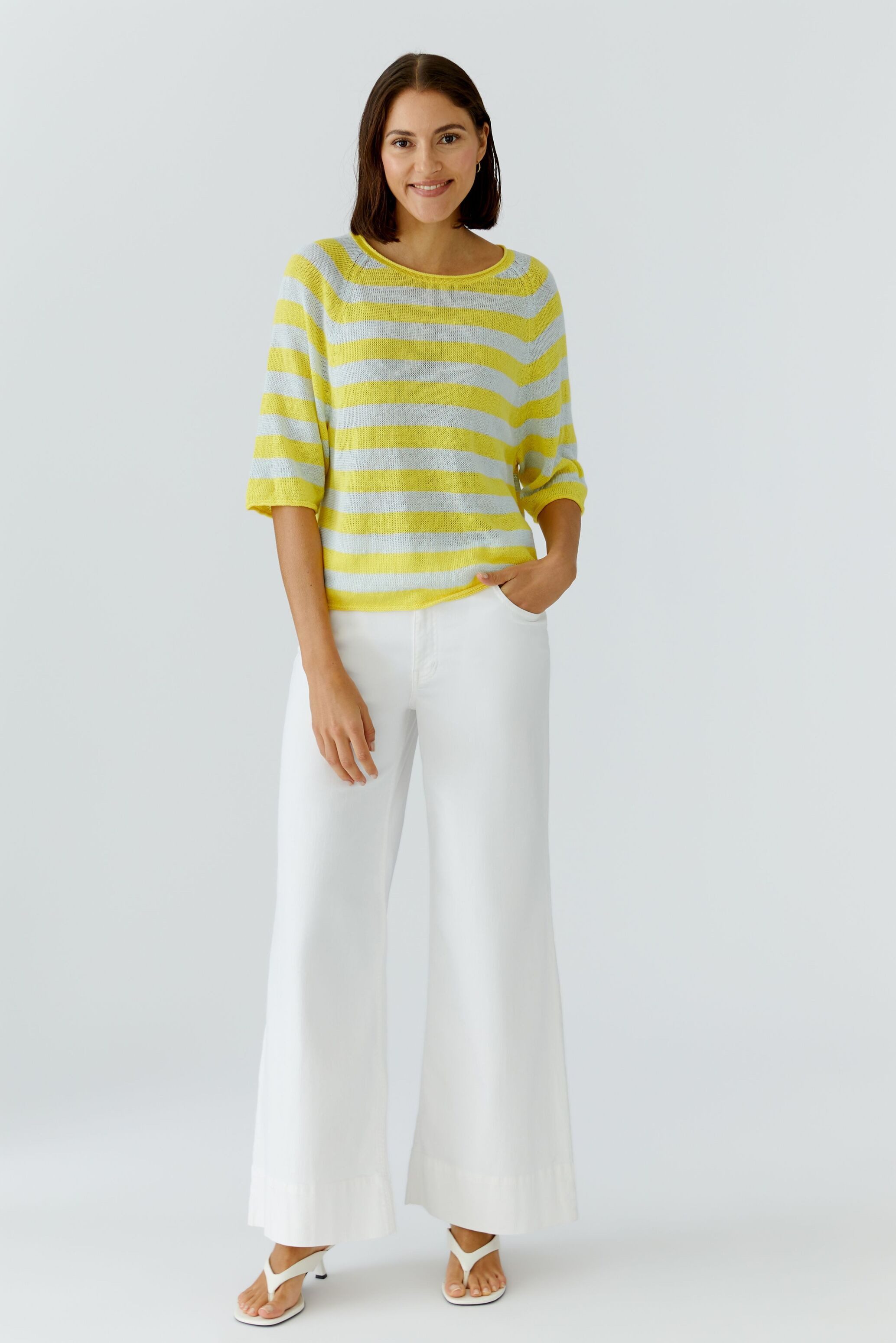 Oui Rundhalspullover