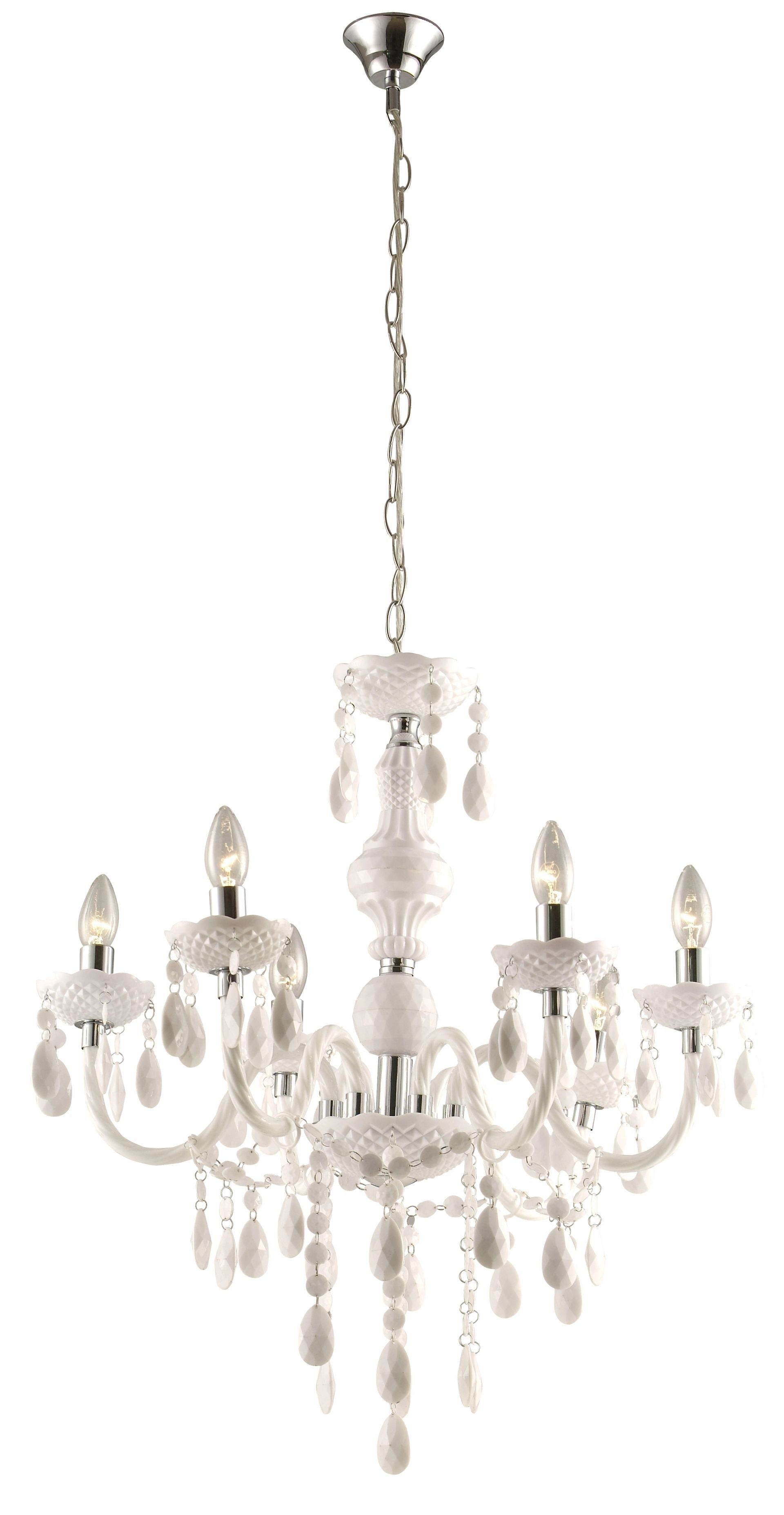 GLOBO LIGHTING Kronleuchter CUIMBRA I, ohne Leuchtmittel, Hängeleuchte, Hängelampe, Kristalle, Wohnzimmer, Esstisch
