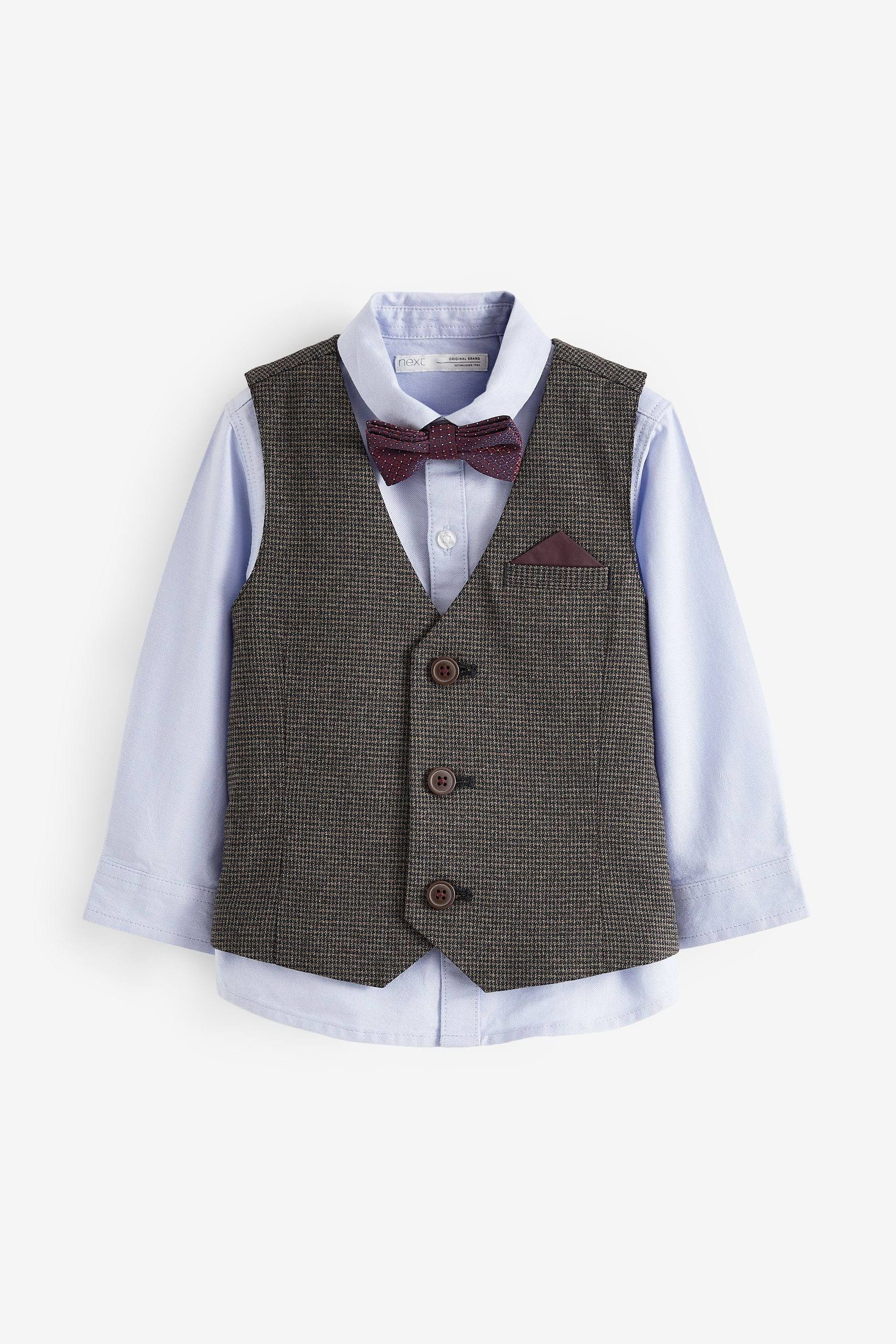 Union Jack Weste Set – Mit Fliege & Krone, Größe XXXL, Für Partys & Krönungsfeiern