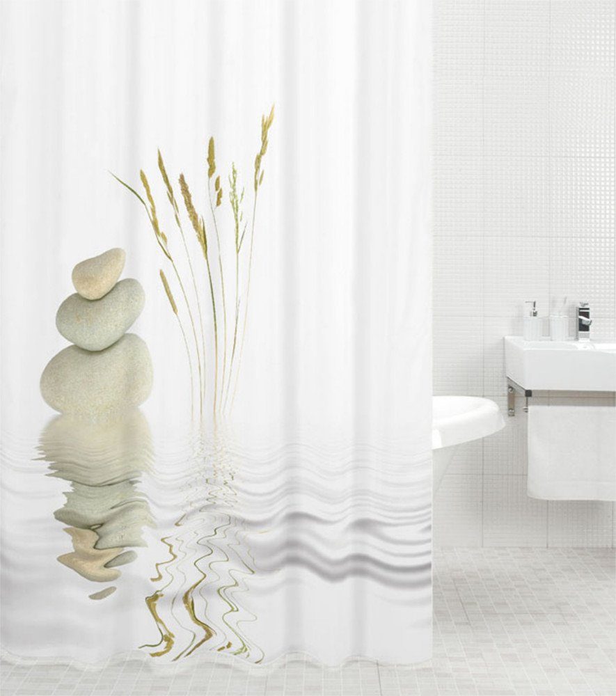 Sanilo Duschvorhang Balance 180 x 200 cm, 100% wasserdicht, Anti-Schimmel-E günstig online kaufen