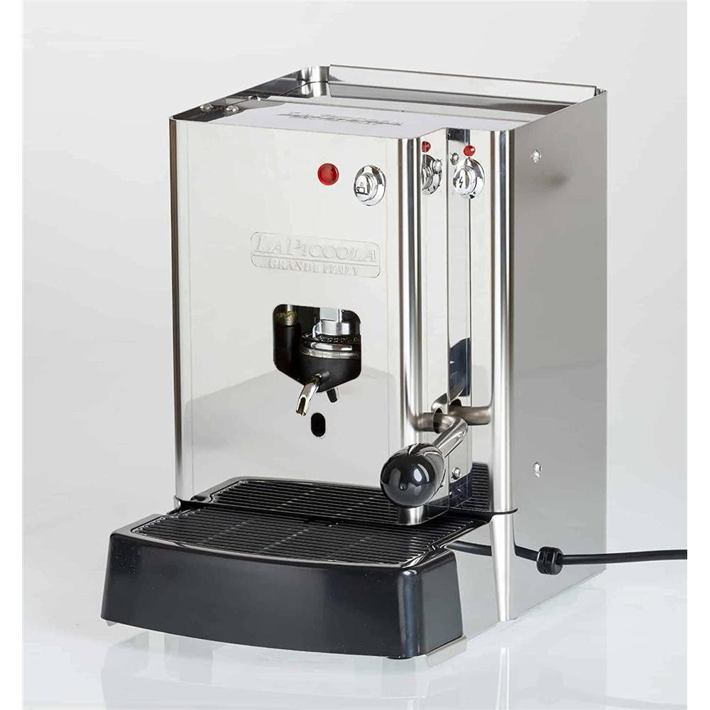 La Piccola Espressomaschine Sara Classic ESE-Pads 44mm, Edelstahl, kompakte Größe, energiesparende Standyby-Funktion, schnelles Aufheizen, Made in Italy