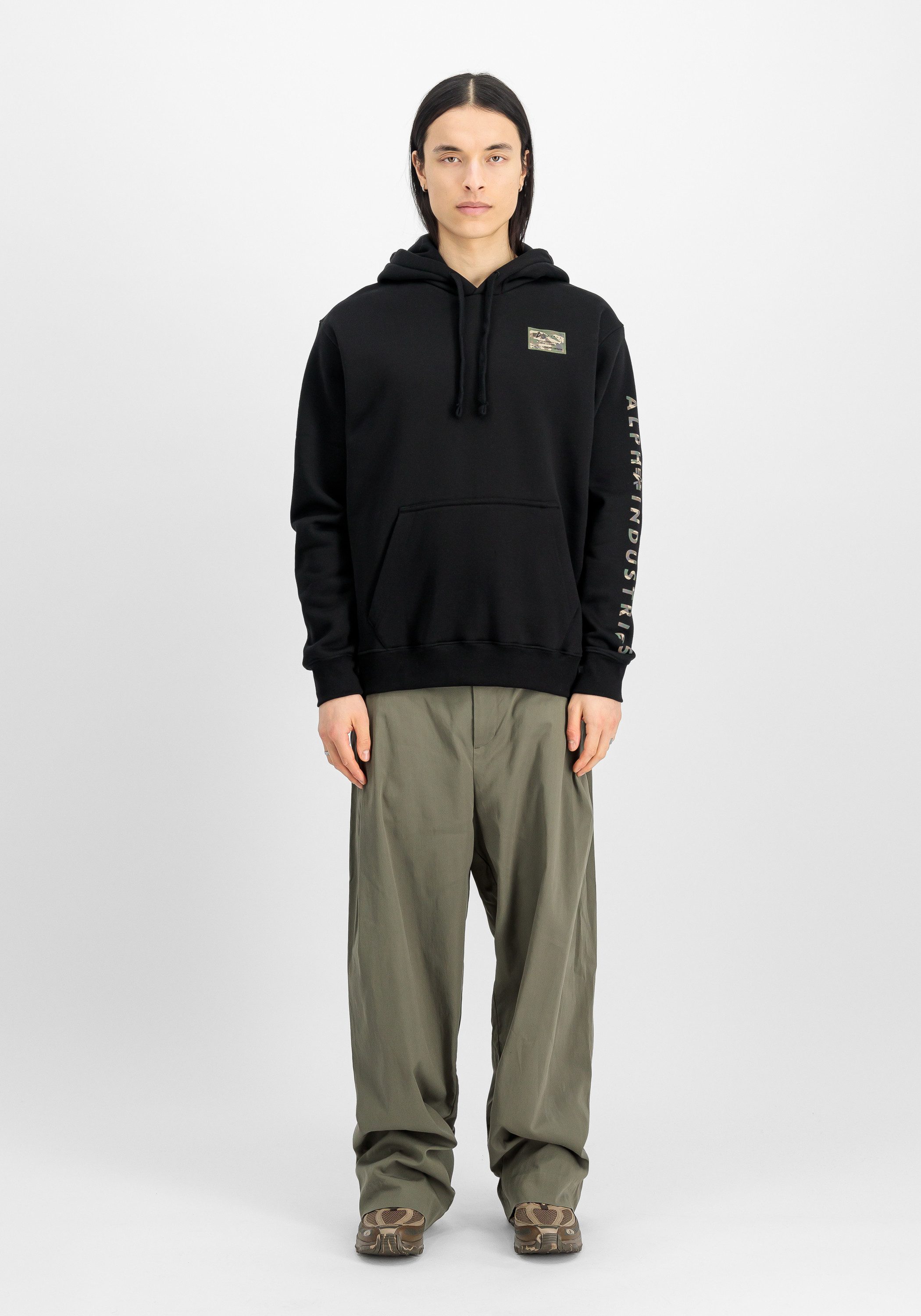 Alpha Industries Hoodie Camo Sleeve Hoodie