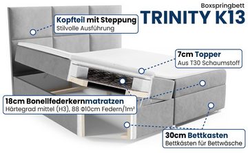 Best for Home Boxspringbett Trinity K-13 Bonellfederkern inkl. Topper, mit Lieferung, Aufbau & Entsorgung