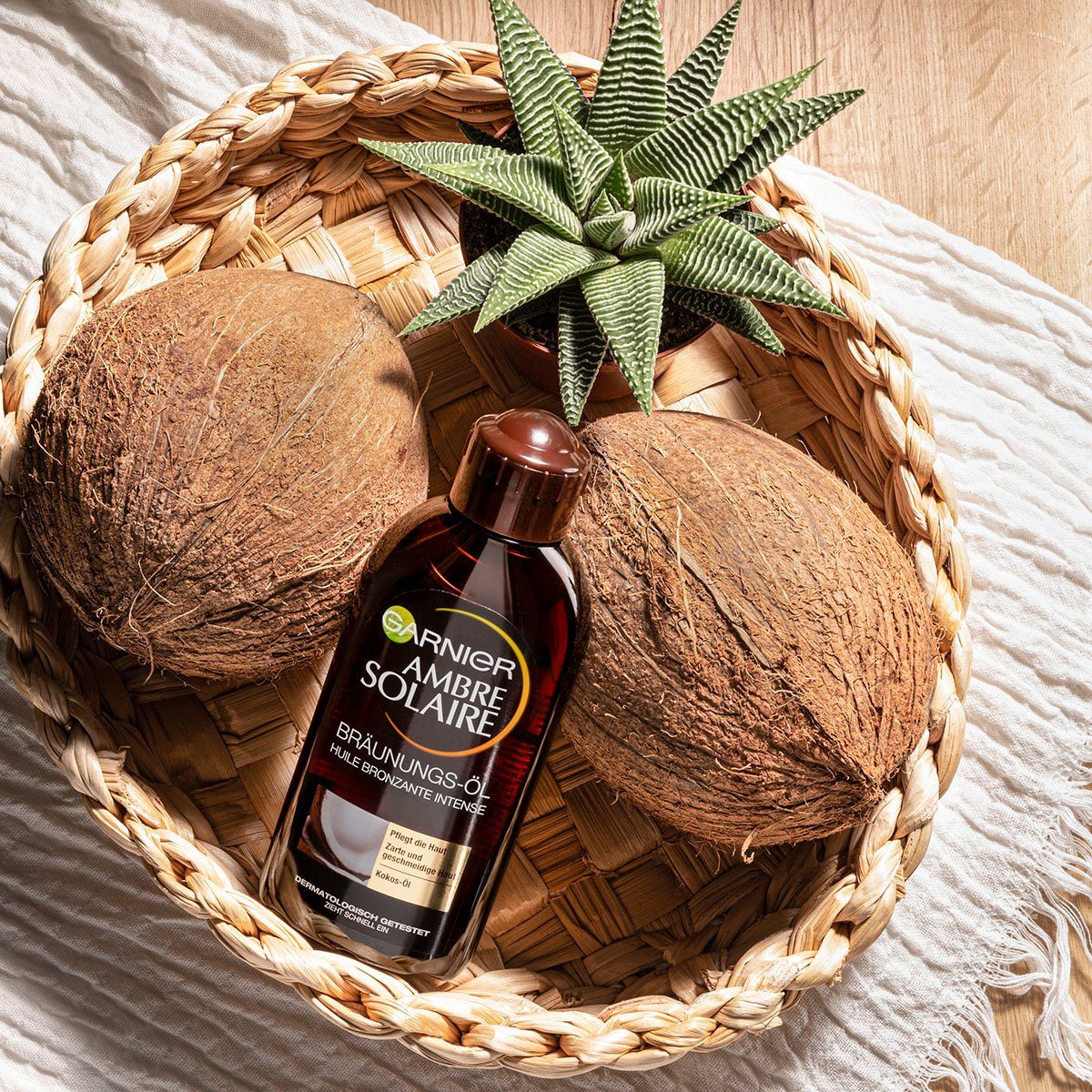 GARNIER Sonnenschutzöl AMBRE SOLAIR TIEFBRAUN SONNENÖL, mit leichter und schnell einziehender Formel