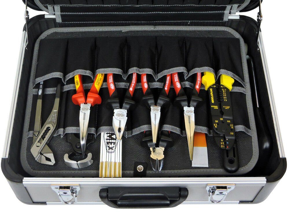 FAMEX Werkzeugset 414-20 Einsatz mit PROFESSIONAL, Alu Steckschlüsselsatz Gewerblicher - Werkzeugkoffer Profi
