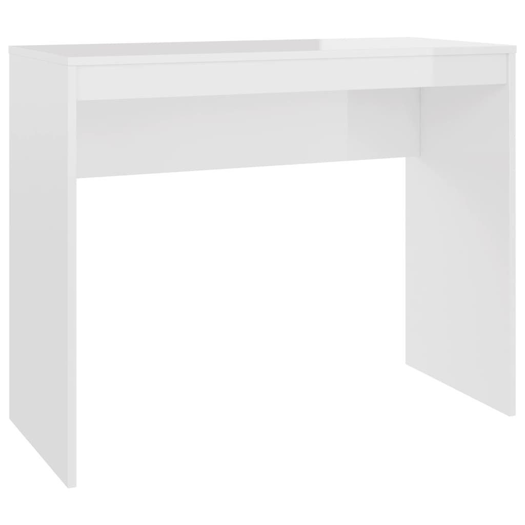 vidaXL Schreibtisch Schreibtisch Hochglanz-Weiß 90x40x72 cm Holzwerkstoff