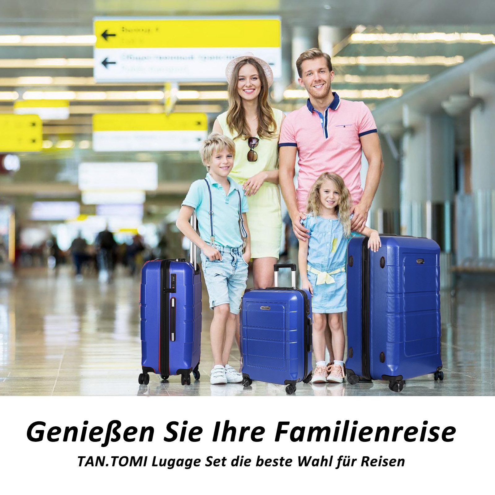 TAN.TOMI Handgepäckkoffer Trolley Hartschalenkoffer Hard Shell günstig online kaufen