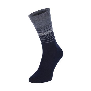 Chili Lifestyle Strümpfe Socken Streifen Design, 10 Paar, Damen, Herren, Schwarz, Grau