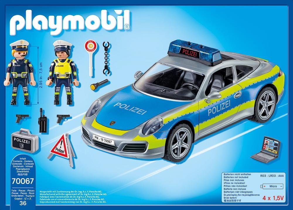 Playmobil® Konstruktions-Spielset Porsche 911 Made Carrera St), Germany 4S Action, (70067), City Polizei in (36