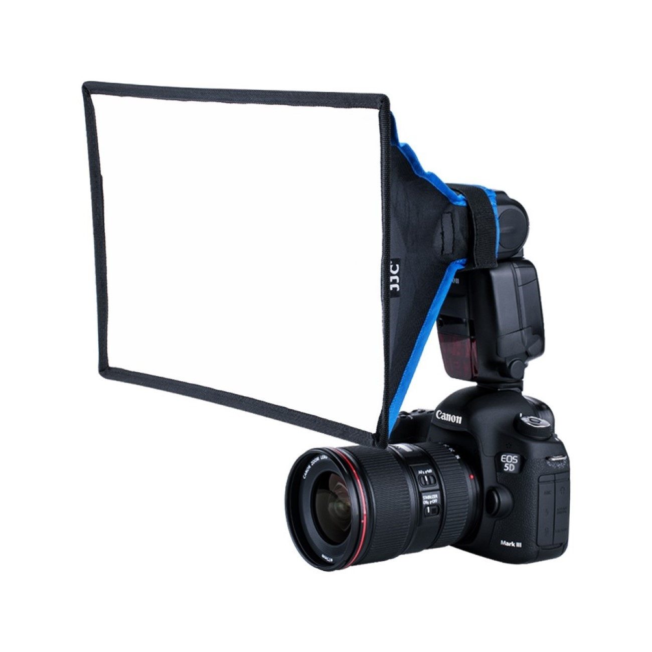 JJC Rechteckiger Diffusor Softbox für tragbare Blitzgeräte Größe L Studio-Stativ-Blitz