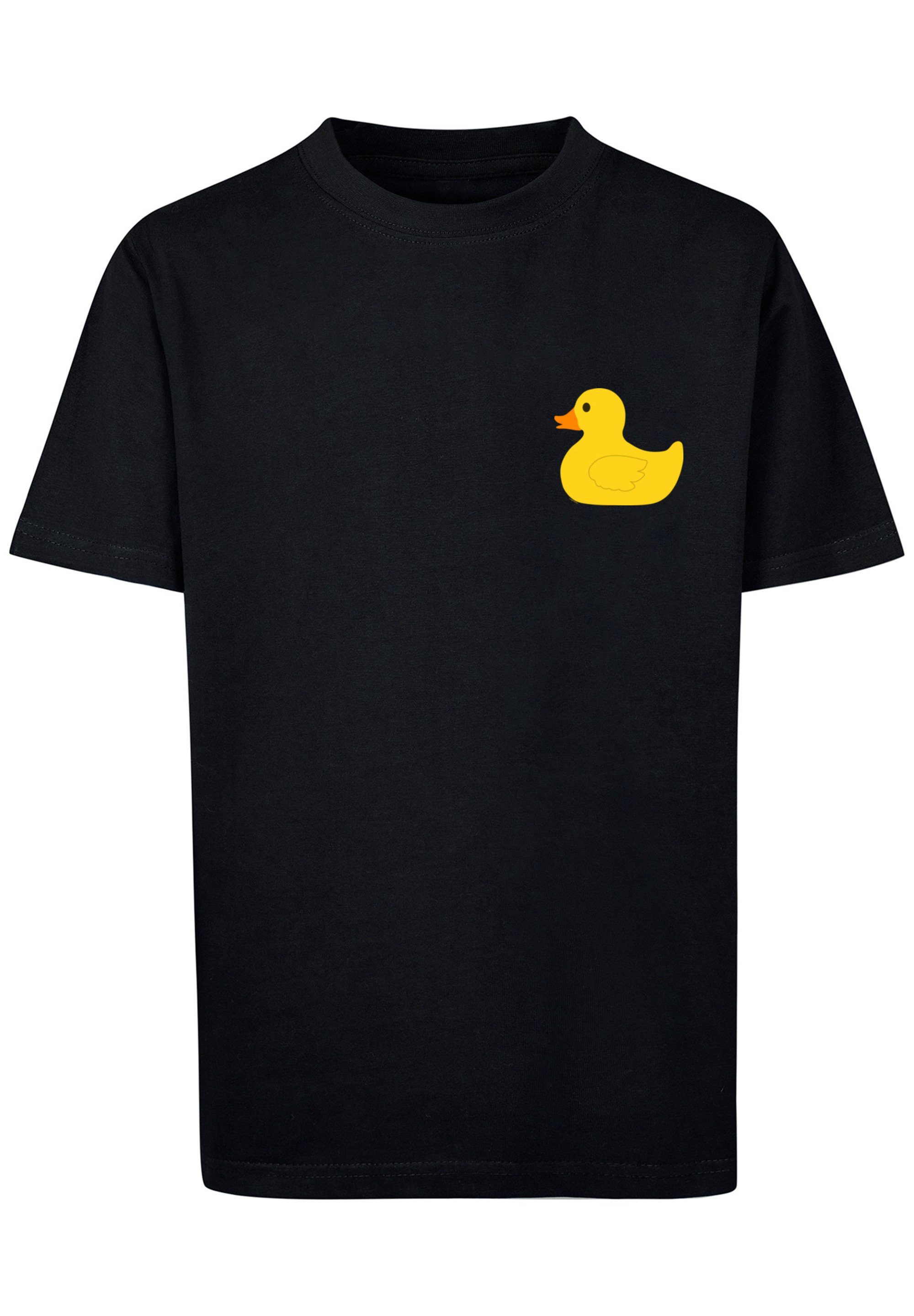 Print Duck schwarz TEE Rubber F4NT4STIC UNISEX T-Shirt Yellow