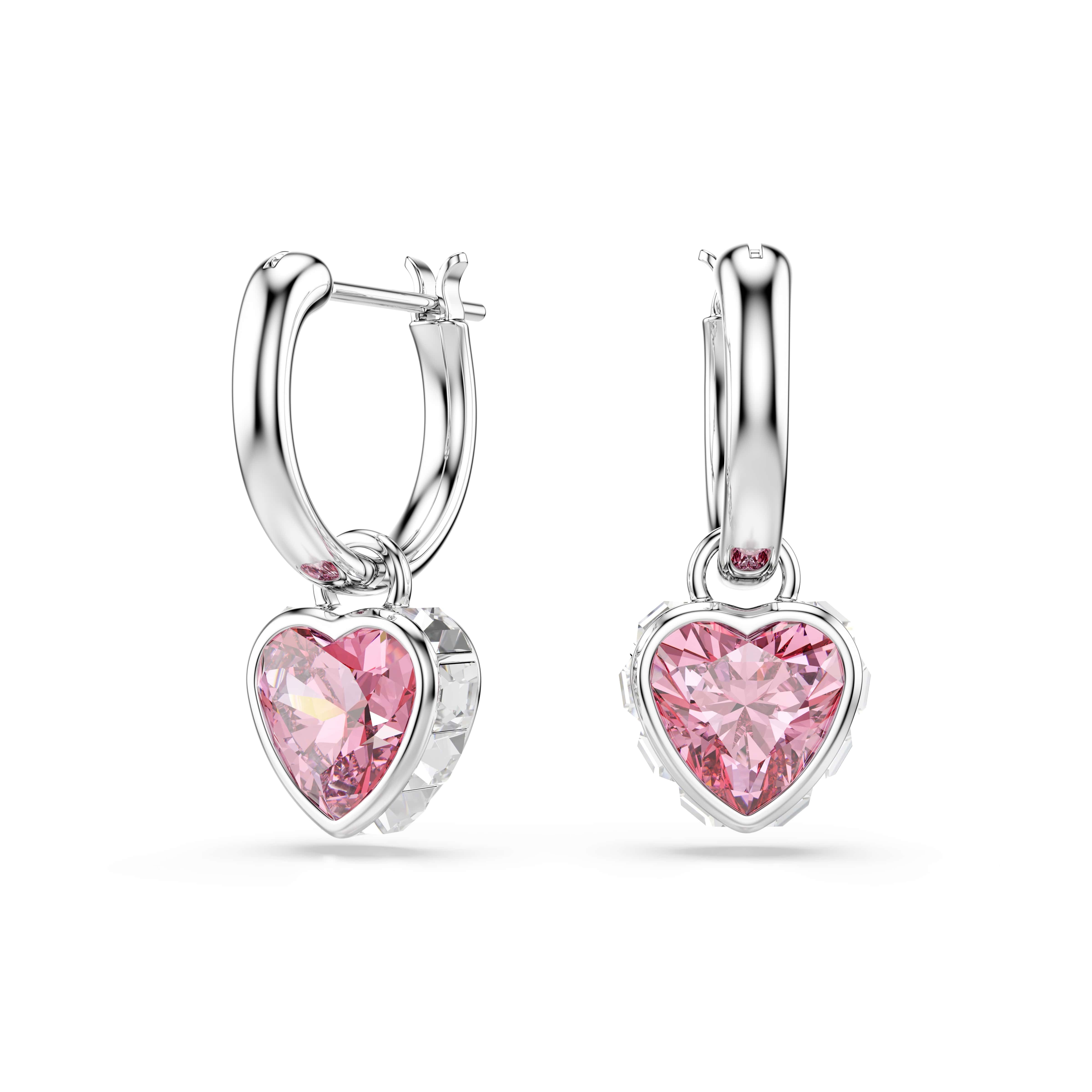 Swarovski Paar Creolen Schmuck Geschenk CHROMA Ohrringe, mit Swarovski® Kristall - Einhänger abnehmbar
