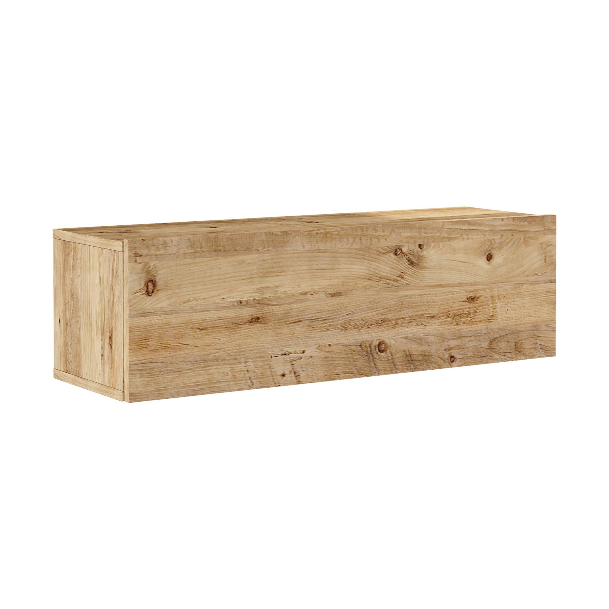 en.casa TV-Schrank »Lapinlahti« Eiche 100x31,5x29,5cm rustikal