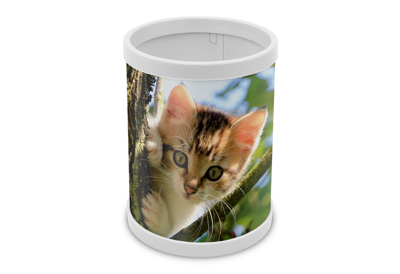 Thumbnail - itenga Schreibtischunterlage itenga Schreibunterlage Deluxe mit Stifteköcher Motiv KATZE