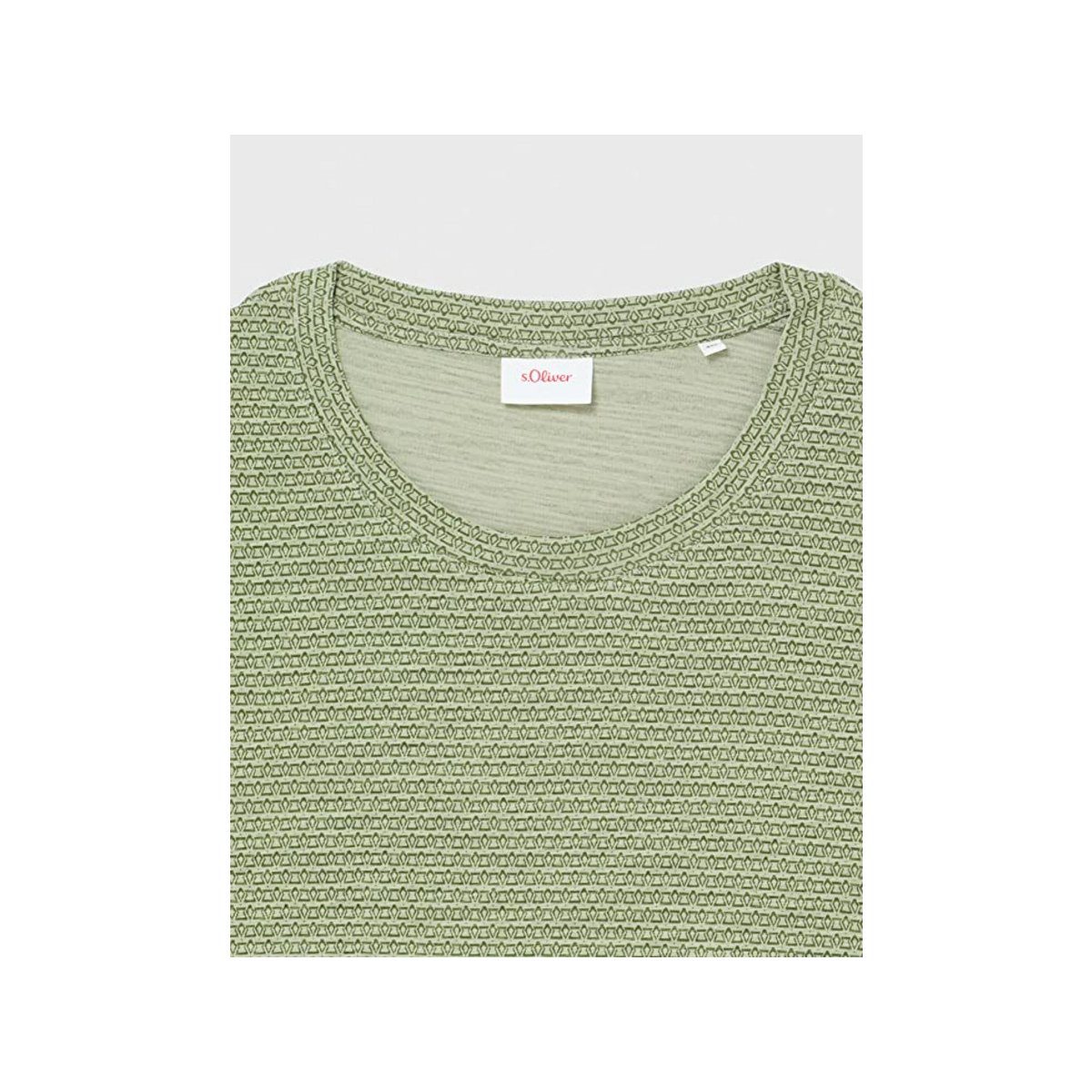 grün textil s.Oliver (1-tlg) T-Shirt passform
