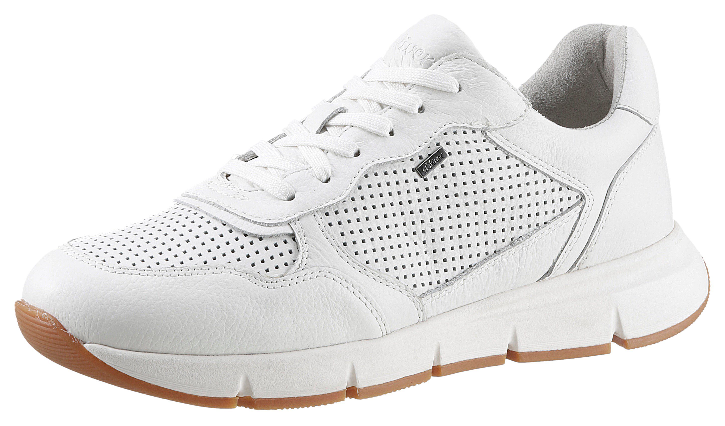 s.Oliver Sneaker mit Soft Foam-Innensohle, Freizeitschuh, Halbschuh, Schnürschuh