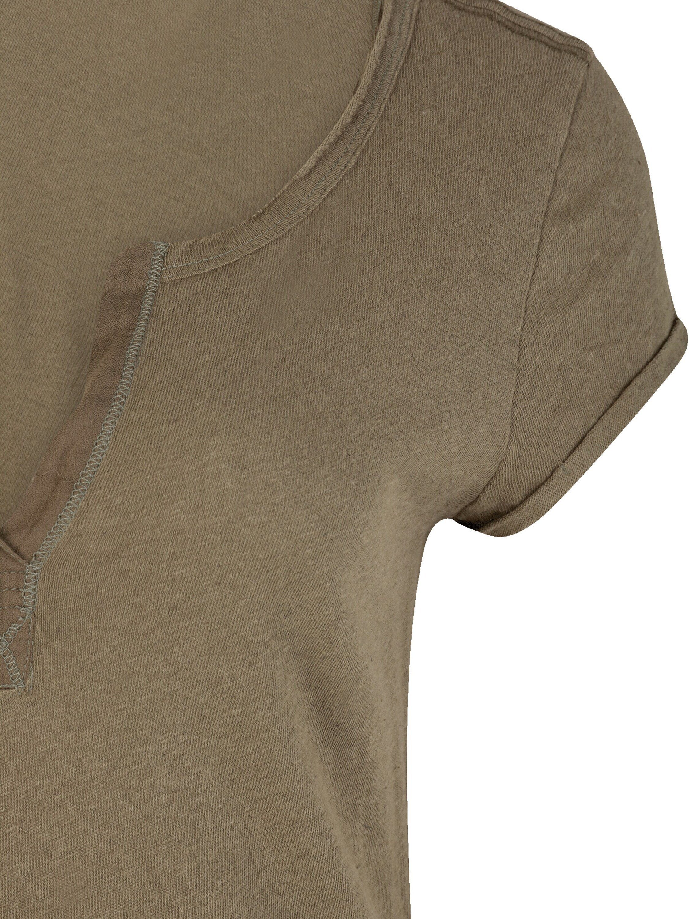 Details (1-tlg) Plain/ohne T-Shirt Mos Mosh