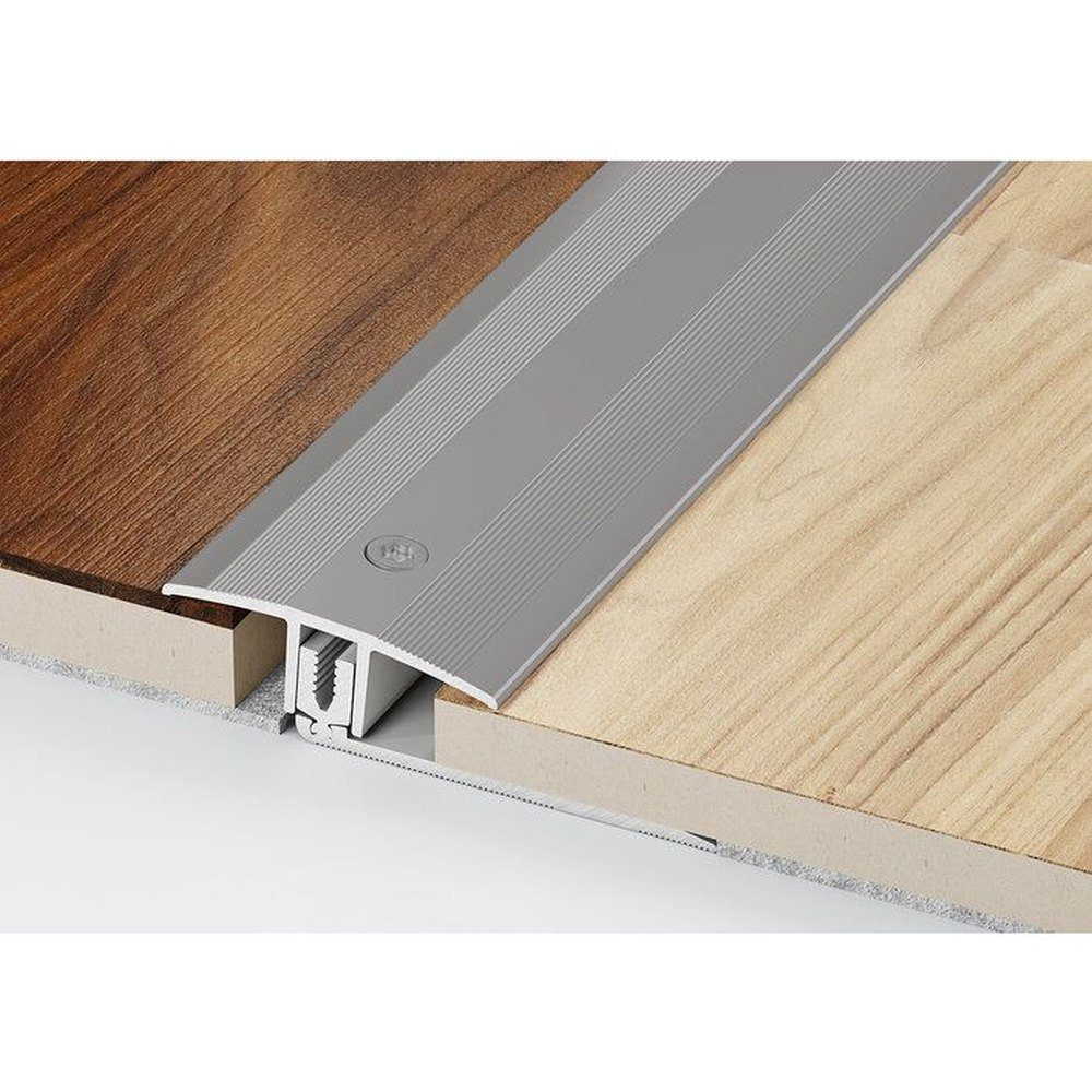 PROVISTON Übergangsprofil Aluminium, 37 x 1000 mm, Schwarz, Übergangsschiene Bodenprofil