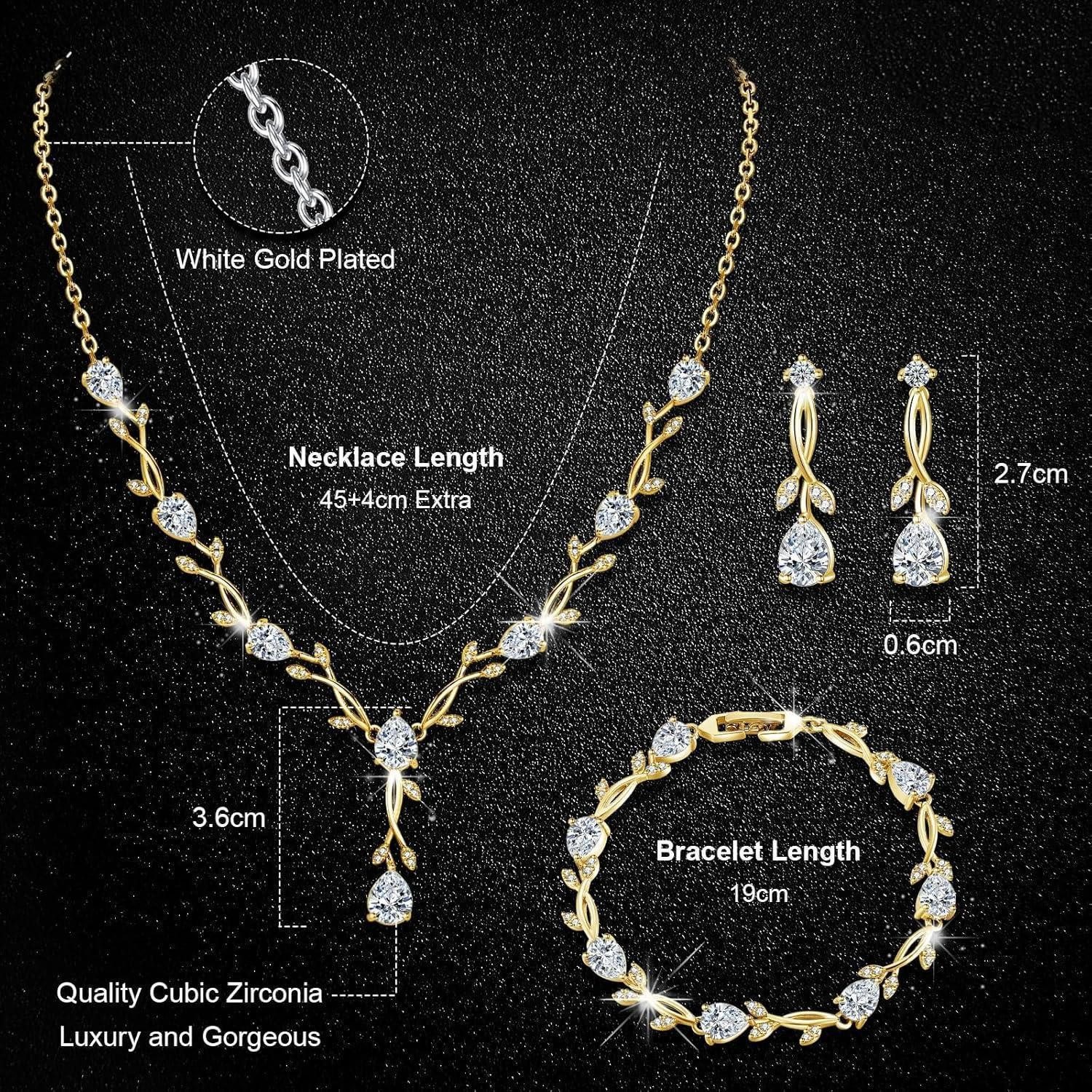 LuxusKollektion Ohrring und Ketten Set Schmuckset Silber 925 Kette Ohrringe günstig online kaufen