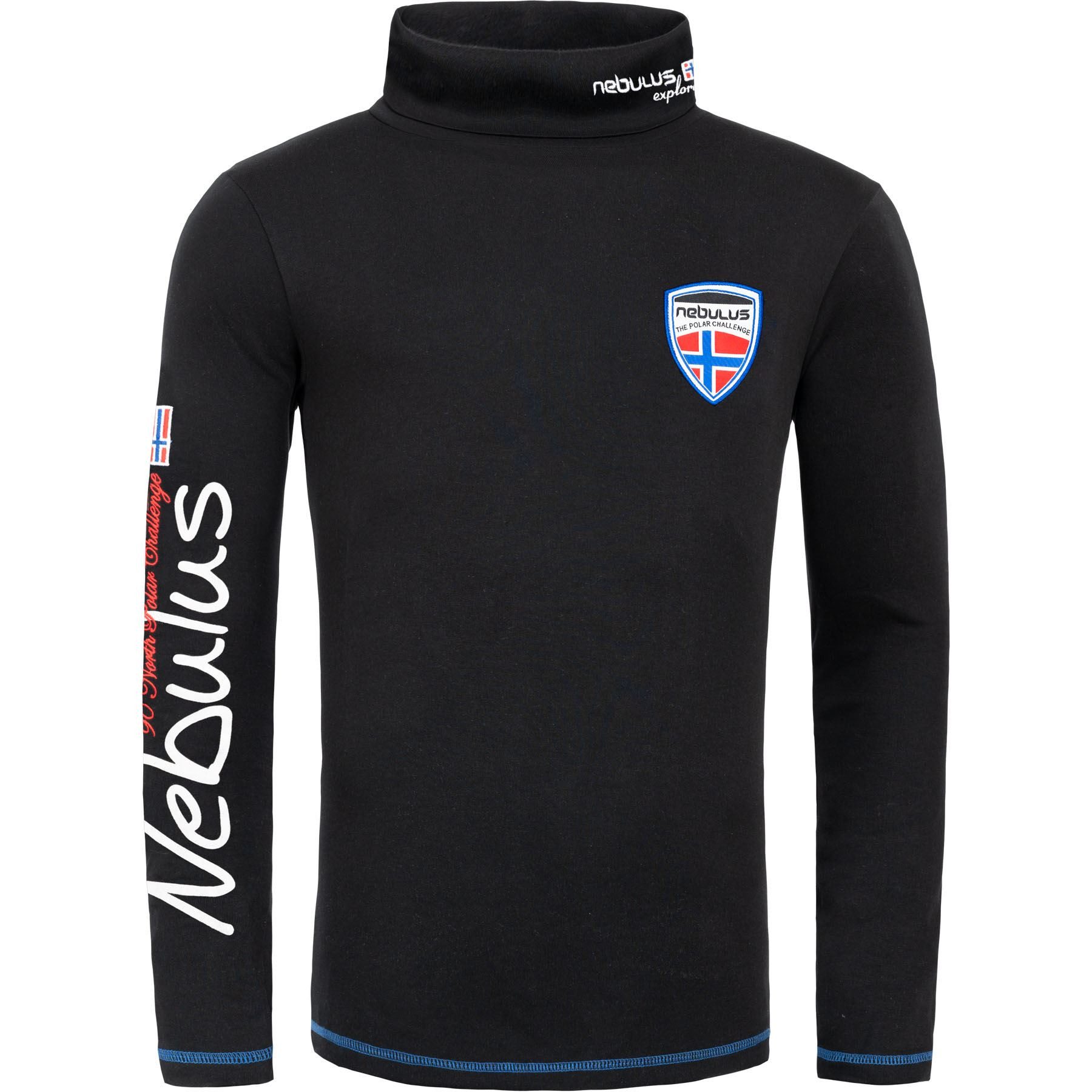 Nebulus Rollkragenpullover WARMER, Q1007 - Herren, schwarz, S