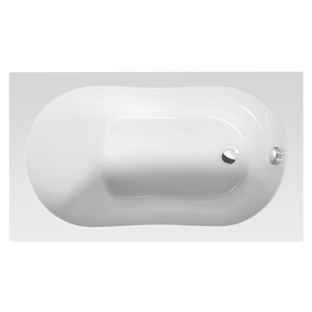 Aqualine Badewanne JIZERA Badewanne 120x70x39cm, ohne Füße, weiß, (1-tlg)