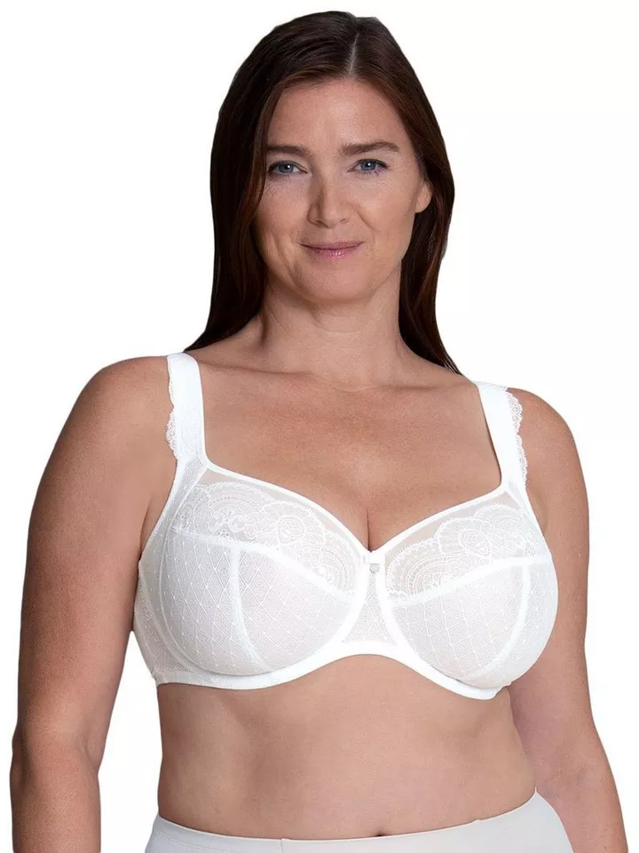Rosa Faia Bügel-BH Bügel BH Big Cup Selma (Stück, 1-tlg) genähte Cups, Uni, Spitze