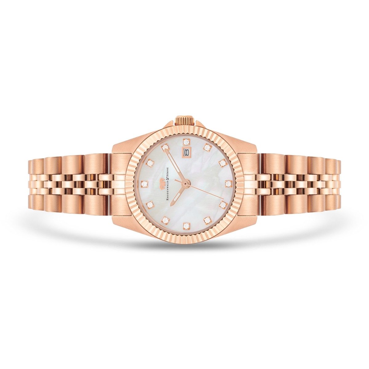 Rhodenwald & Söhne Quarzuhr Cassina roségold, Armband aus Edelstahl günstig online kaufen