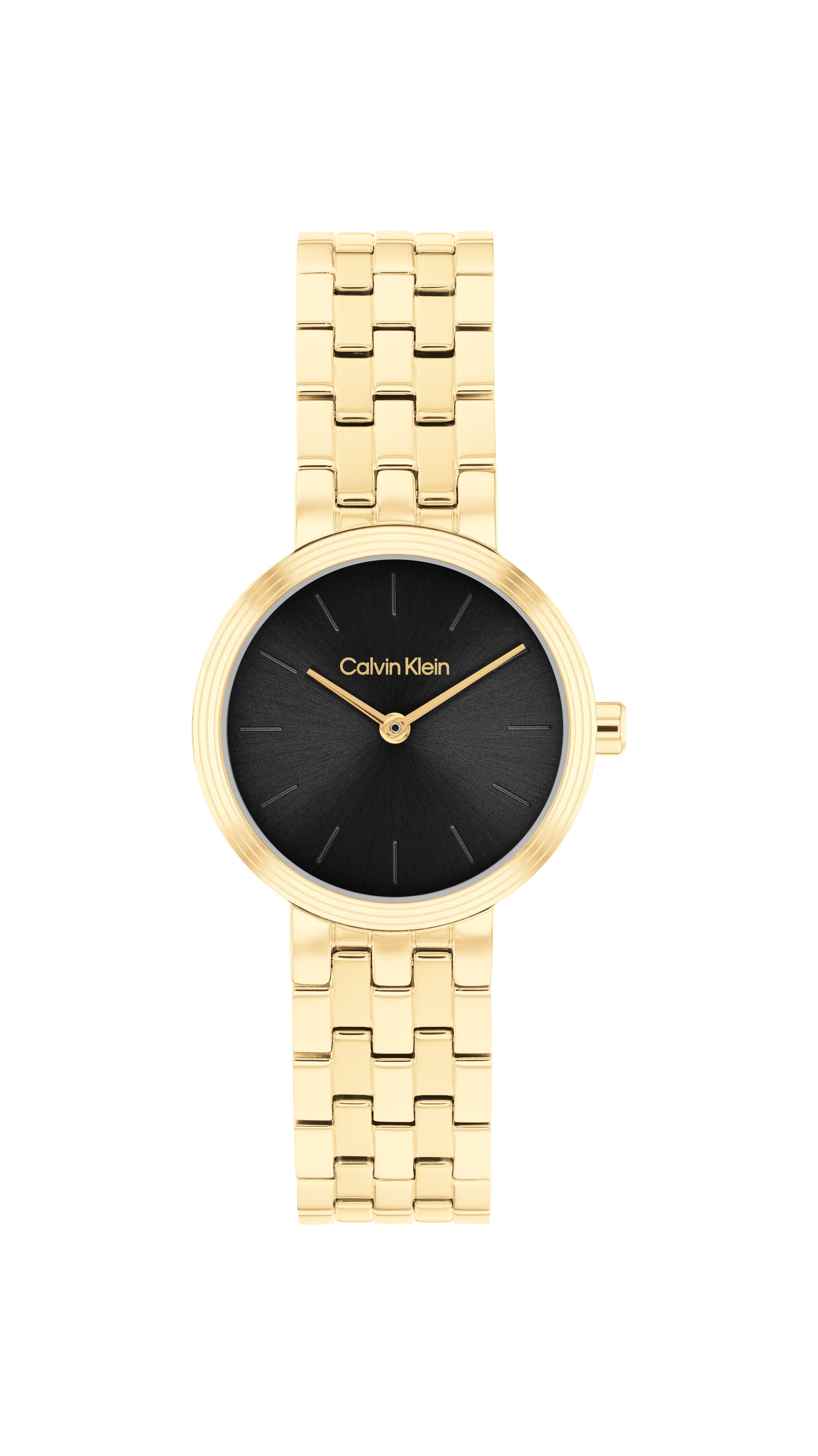 Calvin Klein FORME 25100187, Armbanduhr, Damenuhr, Edelstahlarmband, analog