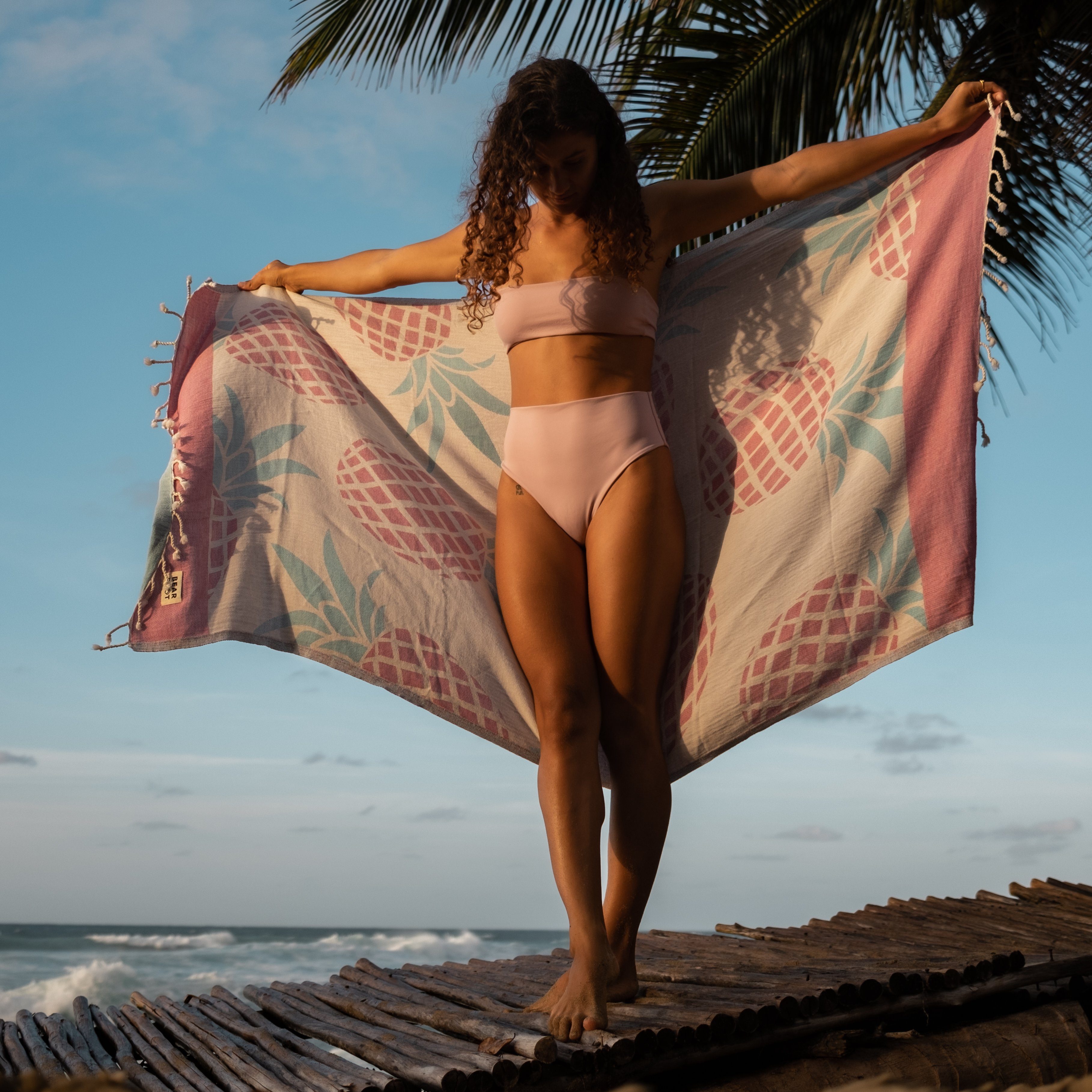 BEARFOOT Handtuch Strandtuch Handtuch Saunatuch Badetuch günstig online kaufen