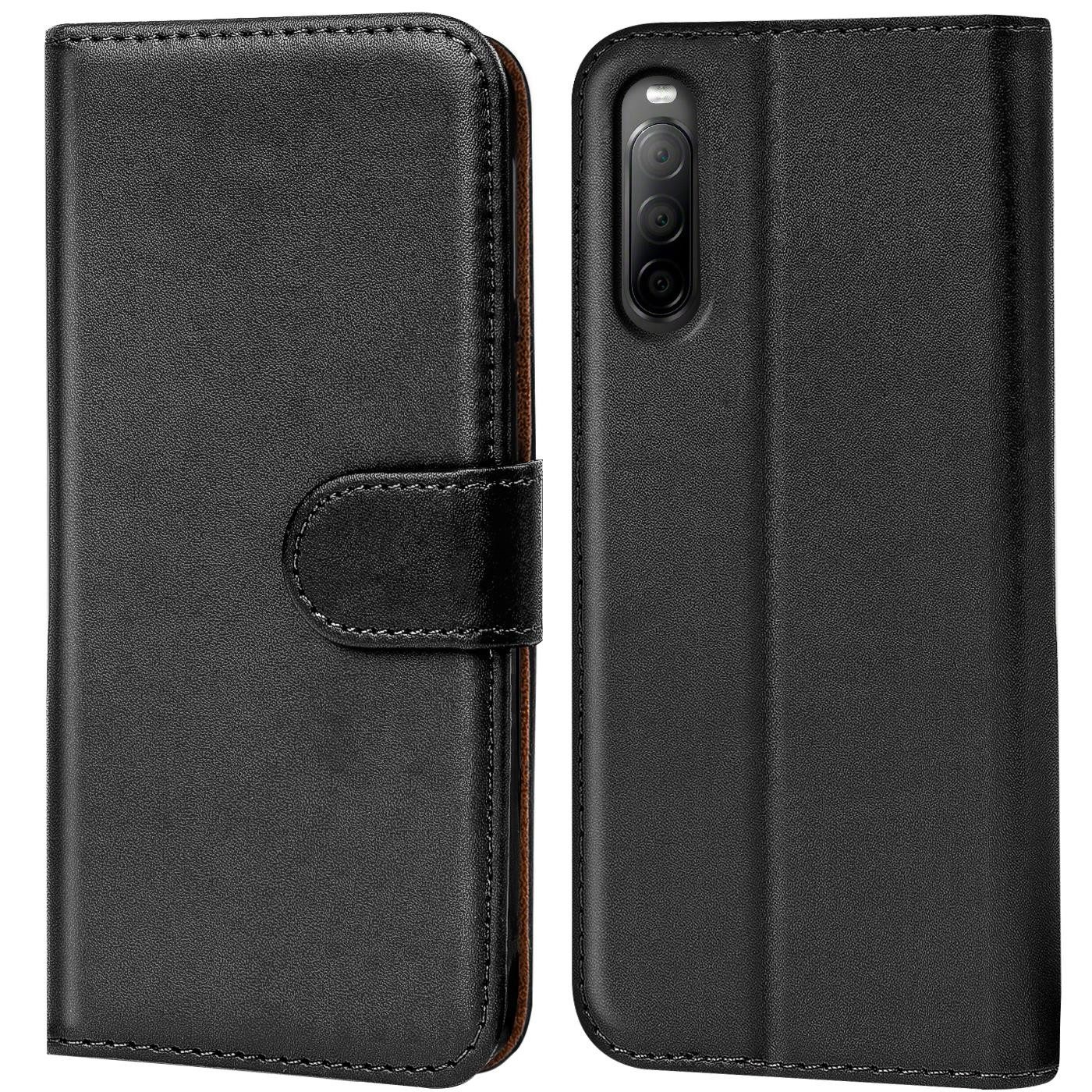 CoolGadget Handyhülle Book Case Handy Tasche für Sony Xperia 10 II 6 Zoll, Hülle Klapphülle Flip Cover für Sony 10 II Schutzhülle stoßfest