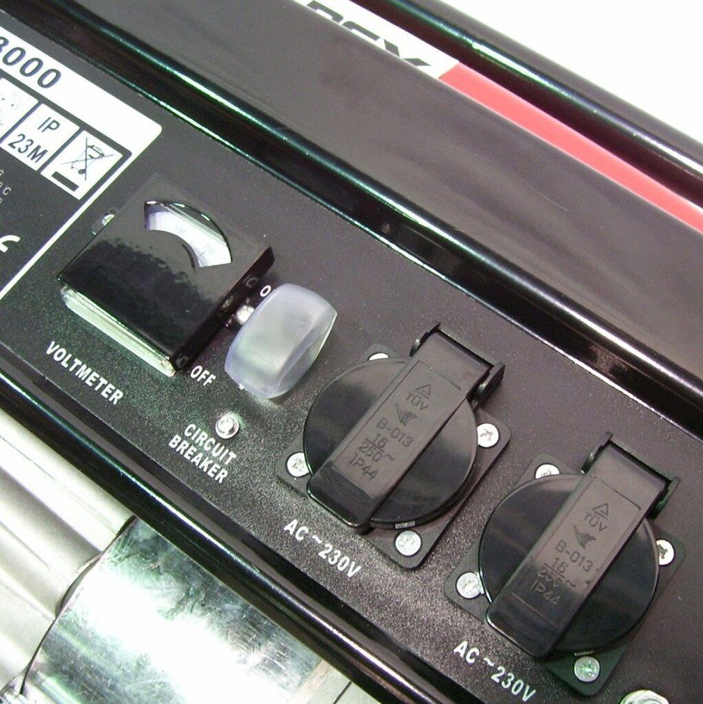 Apex Stromerzeuger Benzin Stromerzeuger 3000 mit Fahrwerk 06262 Generator, (1-tlg)