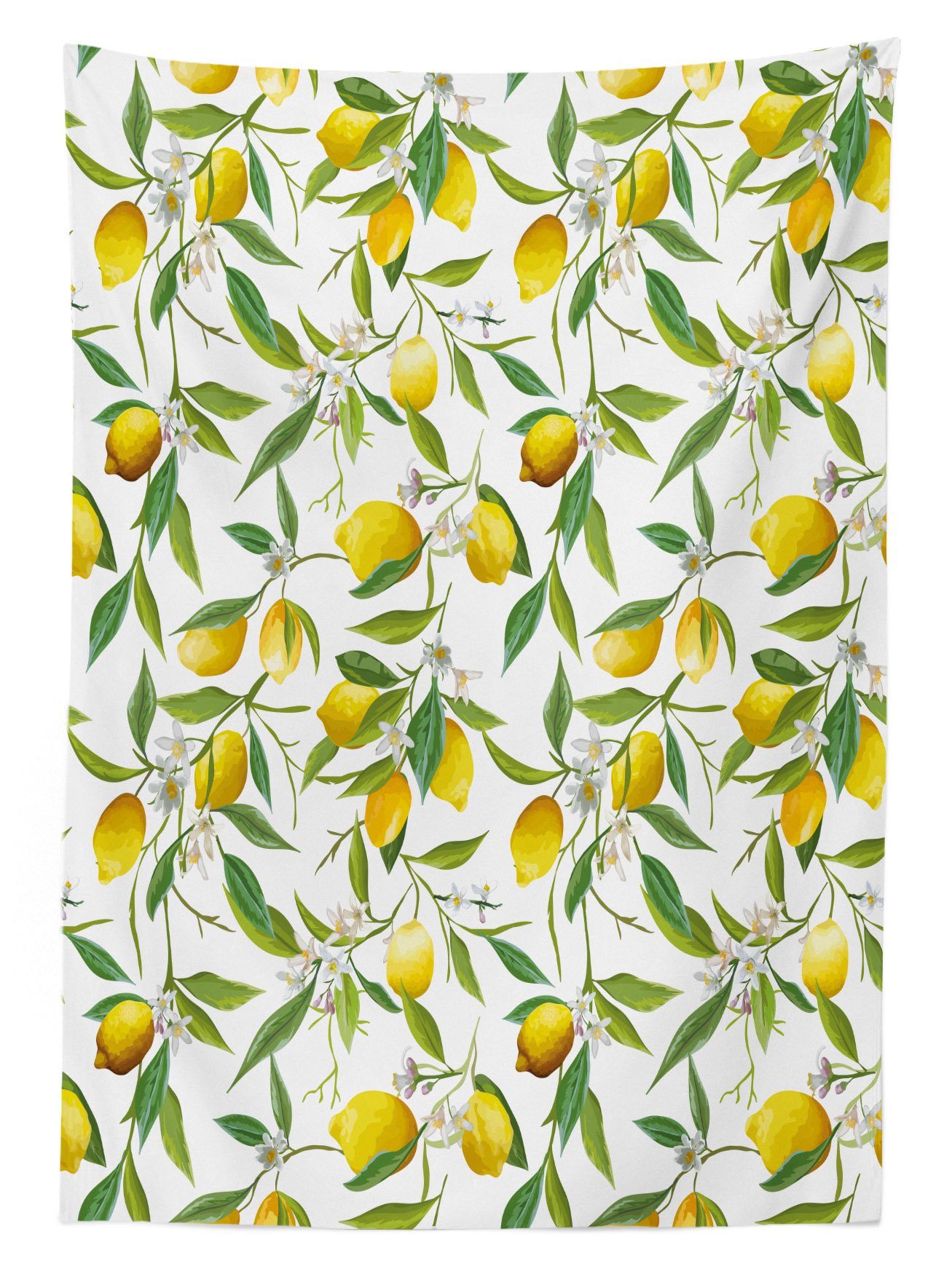 Abakuhaus Tischdecke Lemon Woody den Für Farbfest Natur Farben, Bereich Romantic Klare Waschbar geeignet Außen