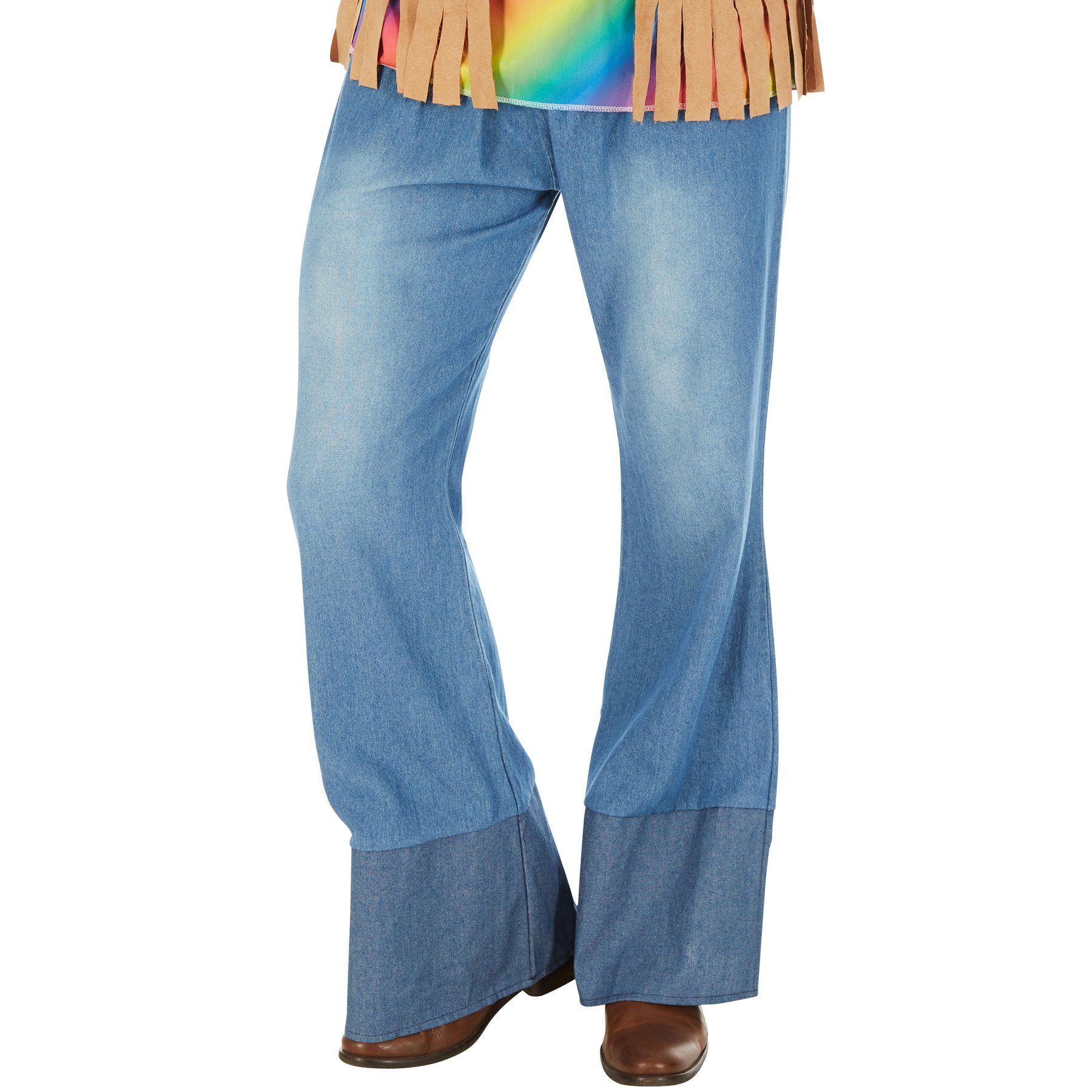 dressforfun Hippie-Kostüm Herrenkostüm Hippie Peace, Cooles, buntes Elastik-Jersey-T-Shirt