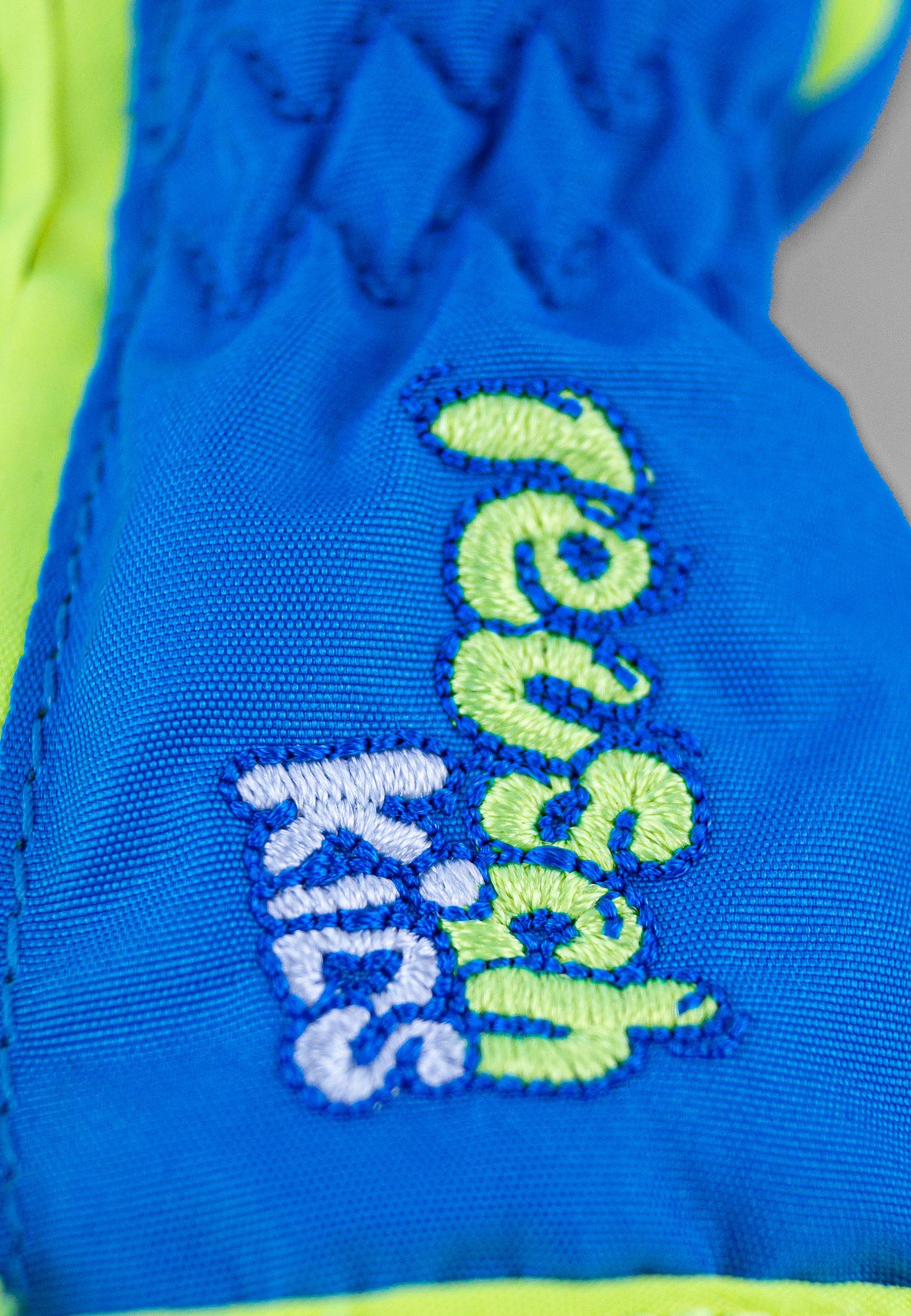 Reusch Skihandschuhe Ben mit praktischer gelb-blau Handgelenkschlaufe