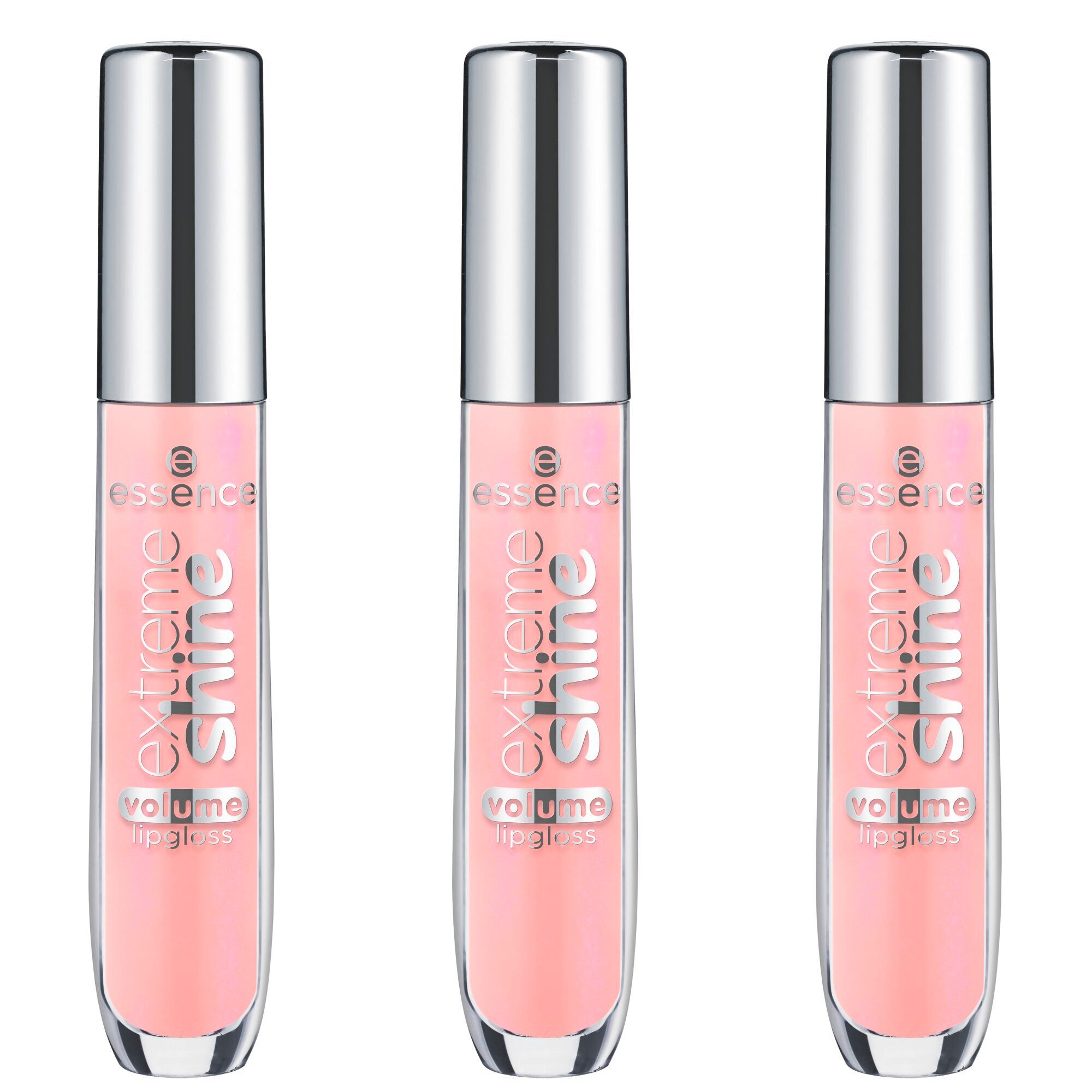 Essence Lipgloss EXTREME SHINE VOLUME LIPGLOSS, 3-tlg., glänzendes Finish mit intensivem Glow