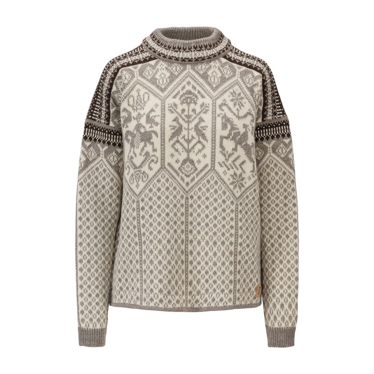 Dale of Norway Fleecepullover 1994 Fem Sweater Ein femininer, nordischer Pullover aus feiner Merinowolle mit