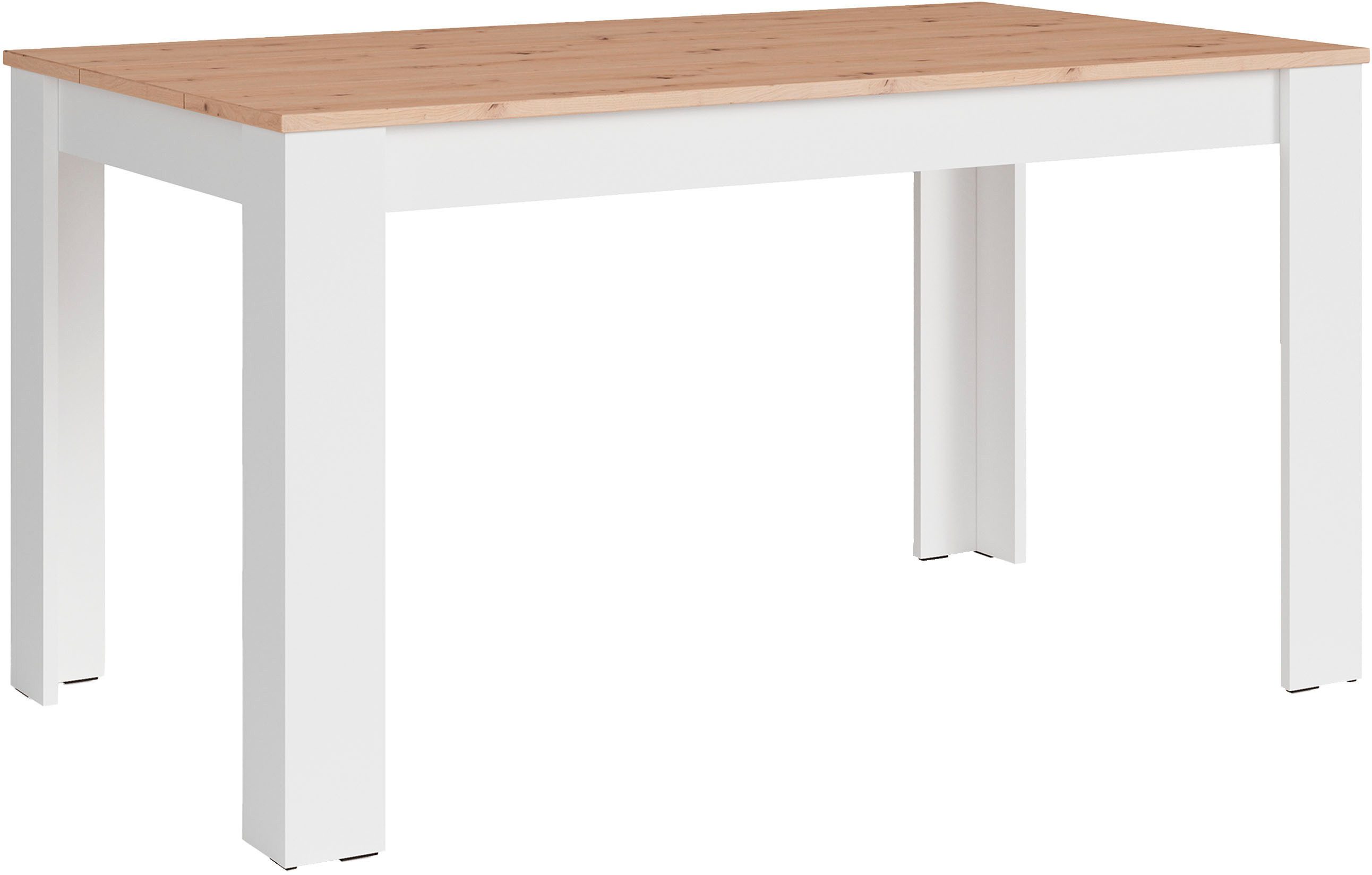 byLIVING Esstisch Nori, Küchentisch in Eicheoptik, Gestell wahlweise anthra günstig online kaufen